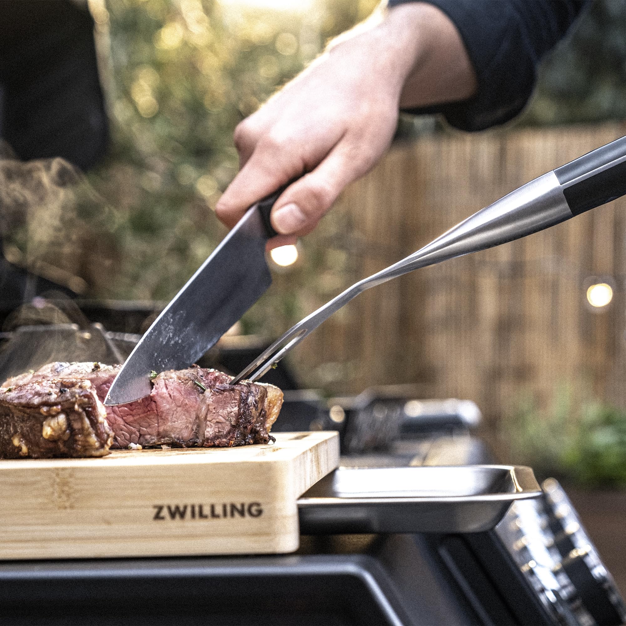 ZWILLING BBQ+ Tenedor de Carne para Parrilla, Acero Inoxidable, Metalizado