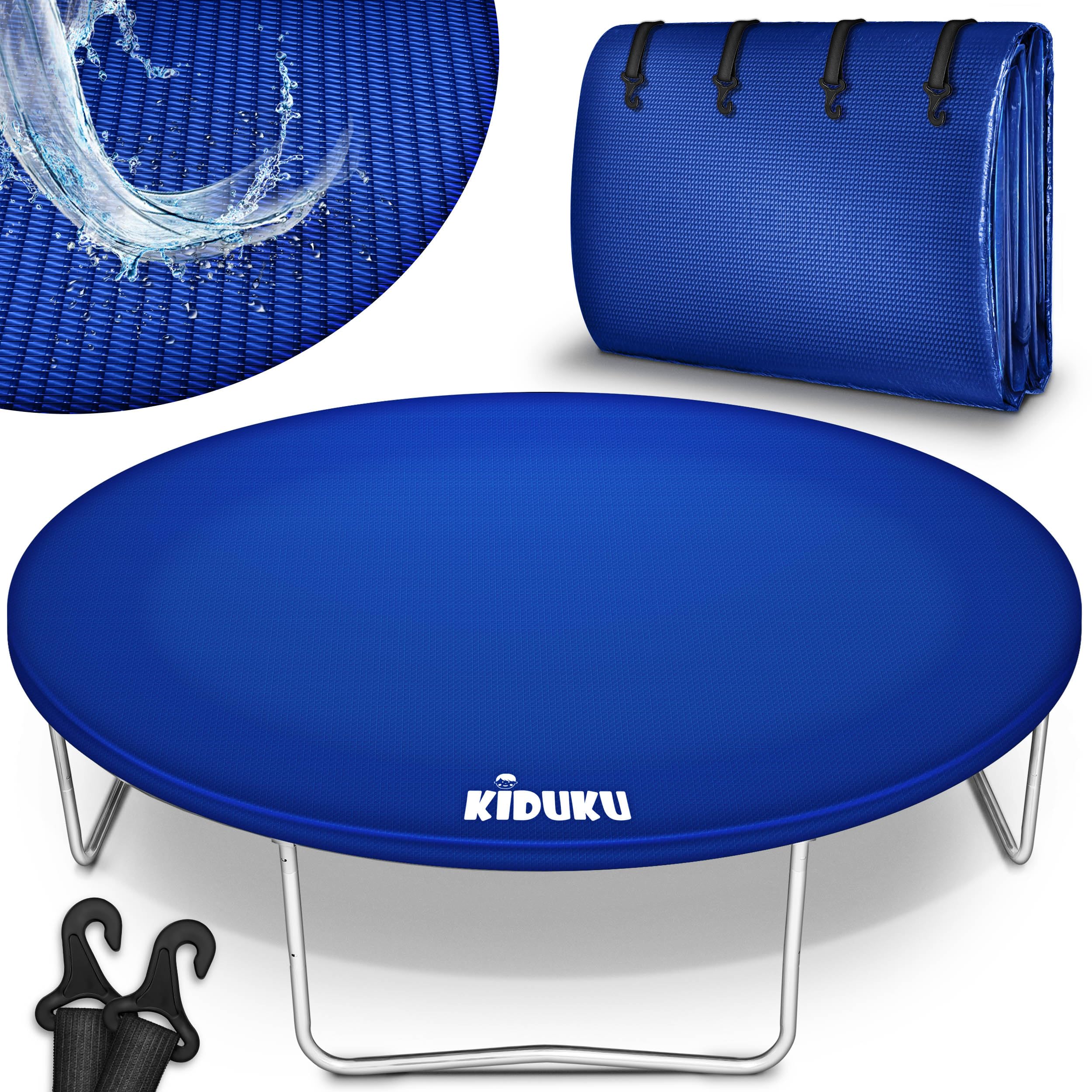 KIDUKU Funda Protectora para Cama Elástica 244-427 cm | Cubierta de Protección para Trampolín | Impermeable, Anti-Desgarros y Resistente a Rayos UVA