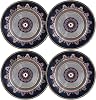STP Porcelain J-229569, Noble Cobalt Bone China Dinner Plate, Set of 4