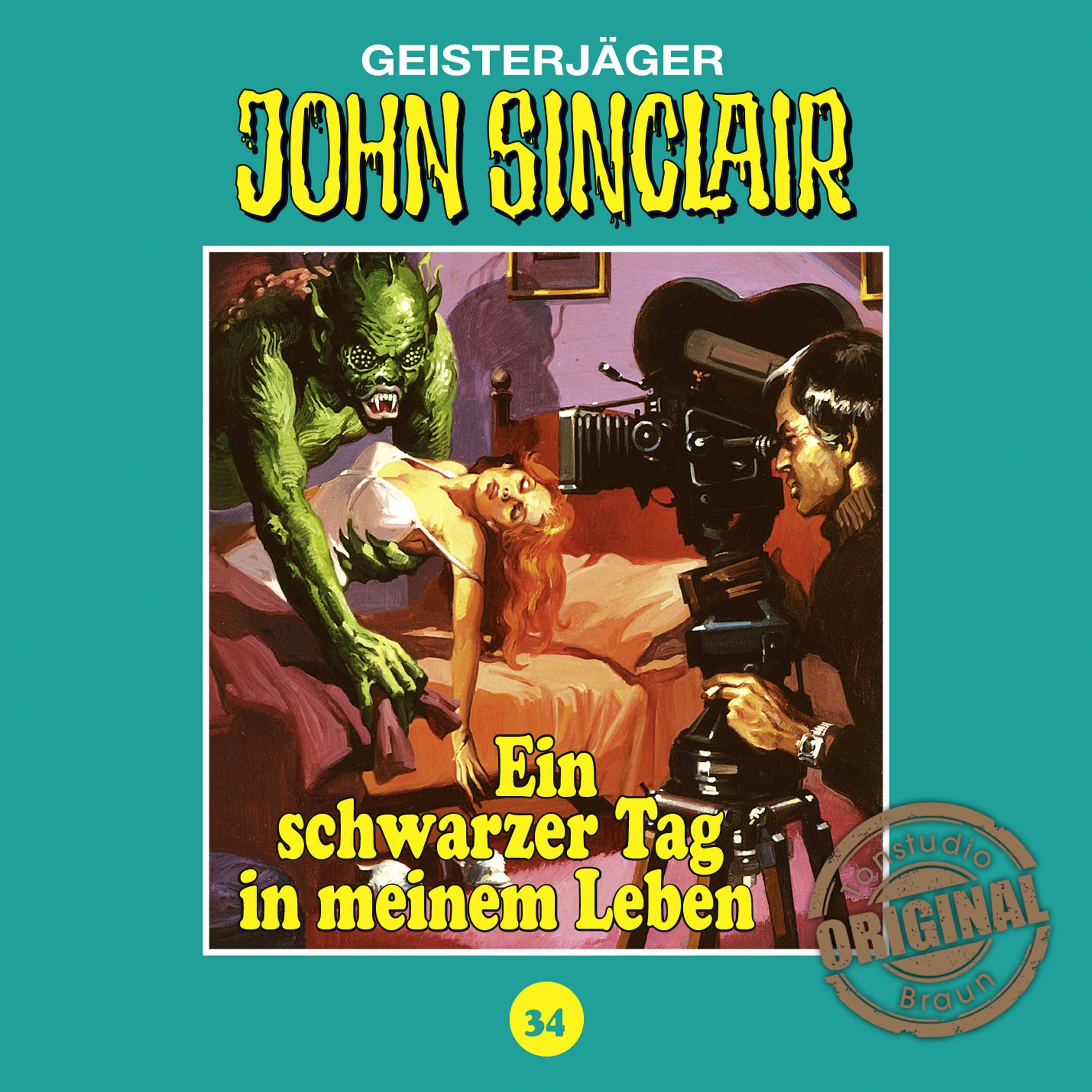 Cover art for Ein schwarzer Tag in meinem Leben: John Sinclair - Tonstudio Braun Klassiker 34