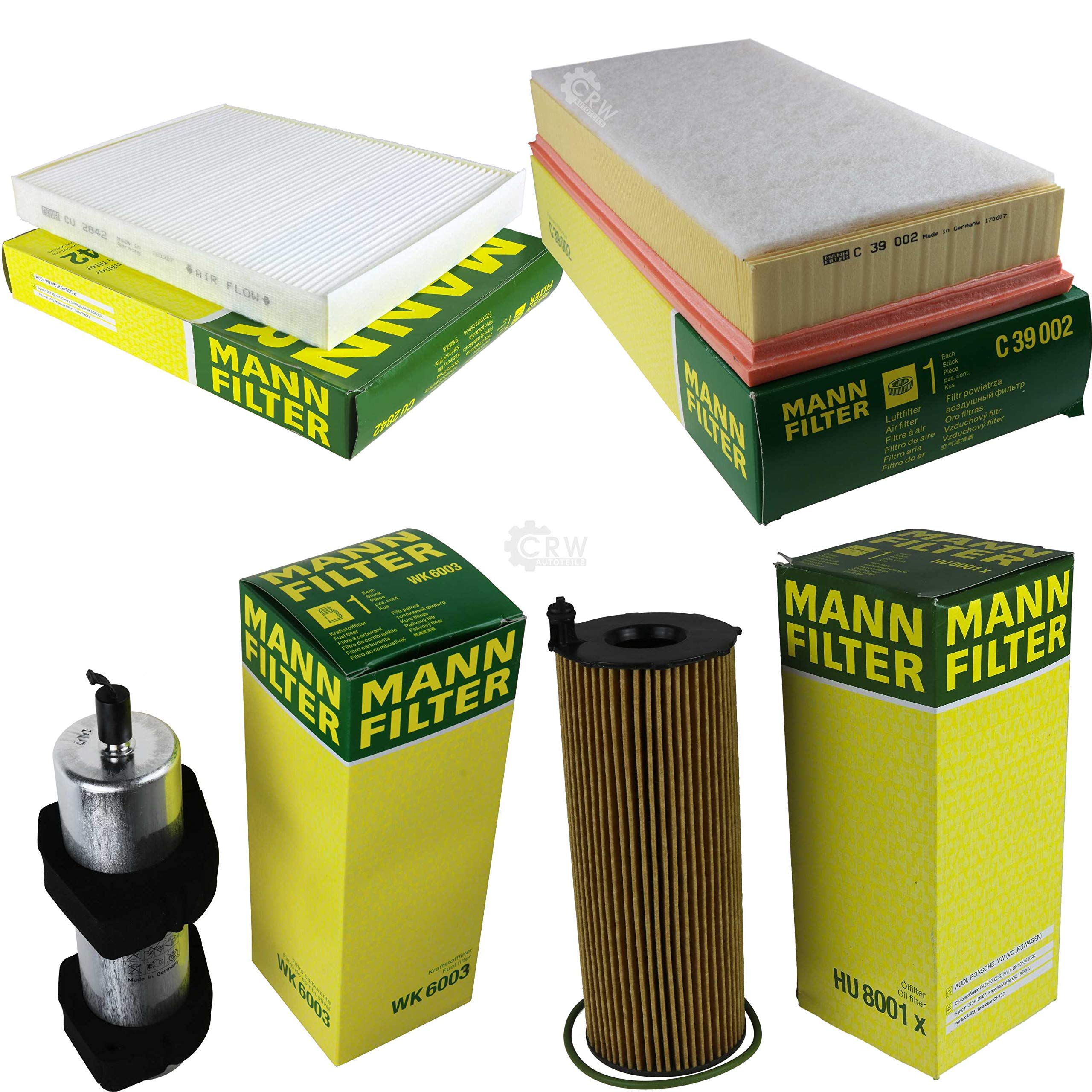 Mann-FILTER - Juego de inspección de filtro de combustible, filtro de aire, filtro de aceite