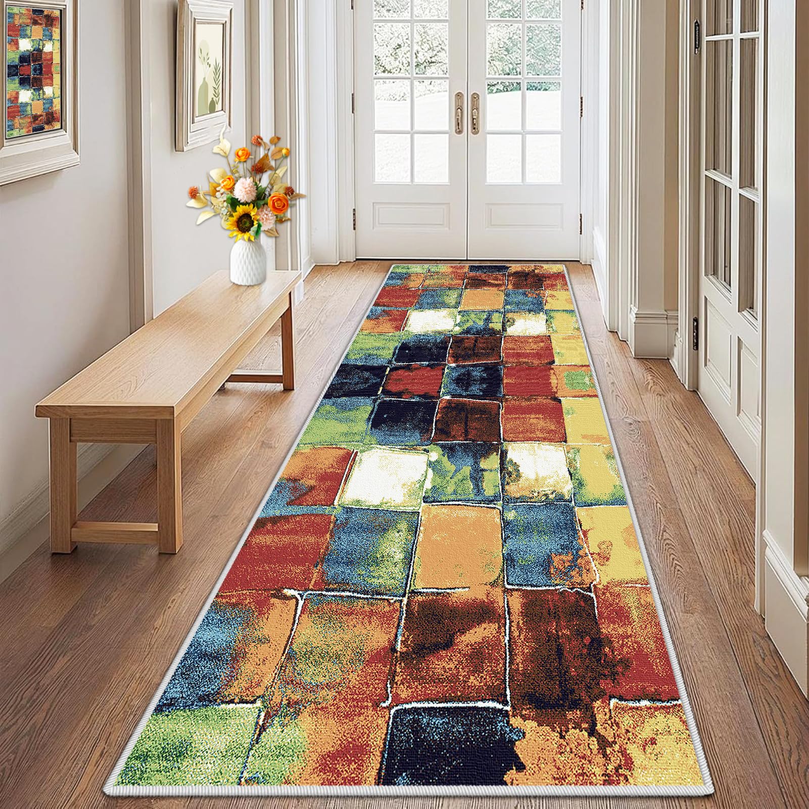 chodnik kuchenny - bieżnik na korytarz, nadaje się do prania, antypoślizgowy, 40 x 280 cm, chłonny dywanik do kuchni, salonu, dywanik nocny, na wymiar, dywan do przedpokoju