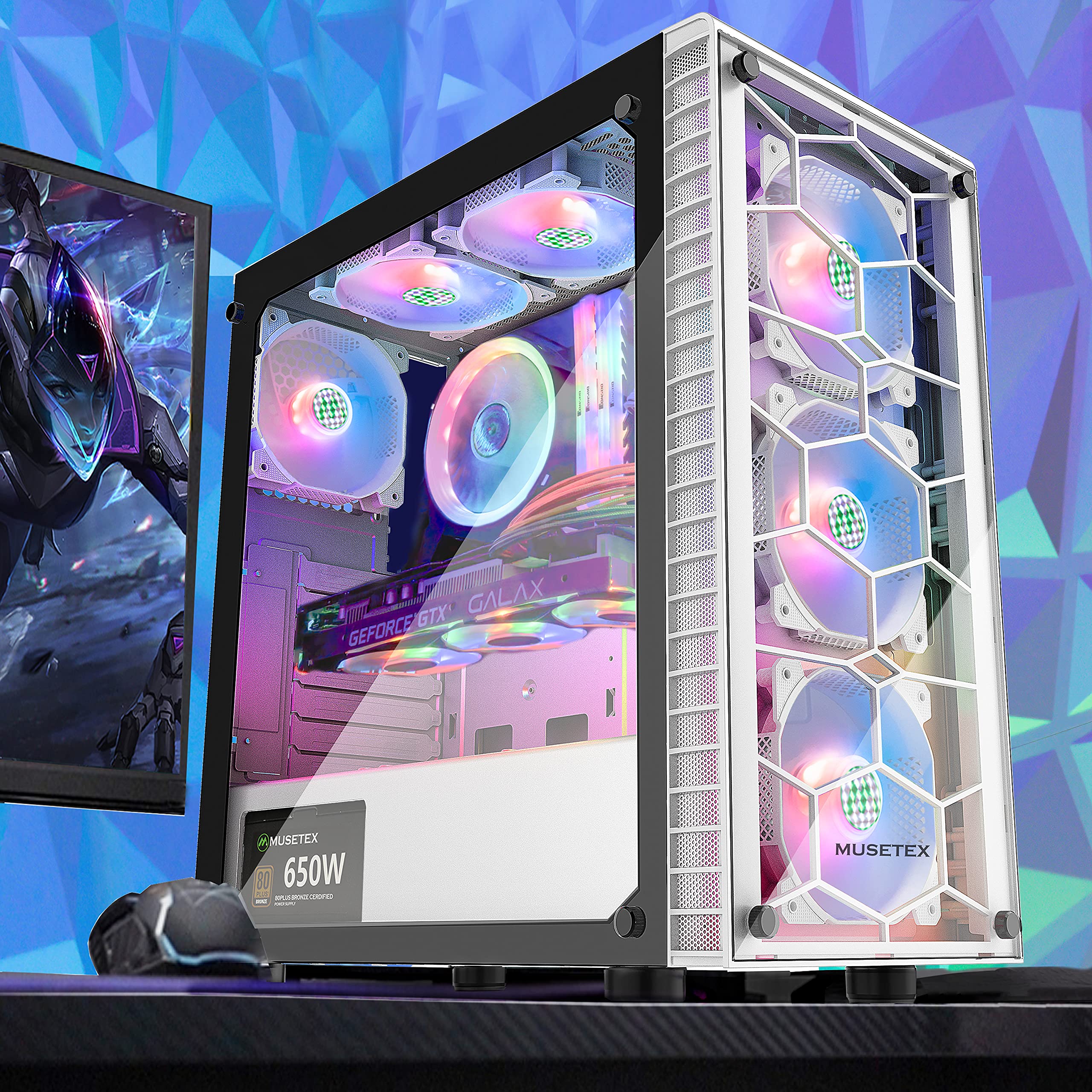 Buy MUSETEX Computer Case With 6 Pcs 120mm ARGB Fans And USB 3 0 buy-musetex-computer-case-with-6-pcs-120mm-argb-fans-and-usb-3-0