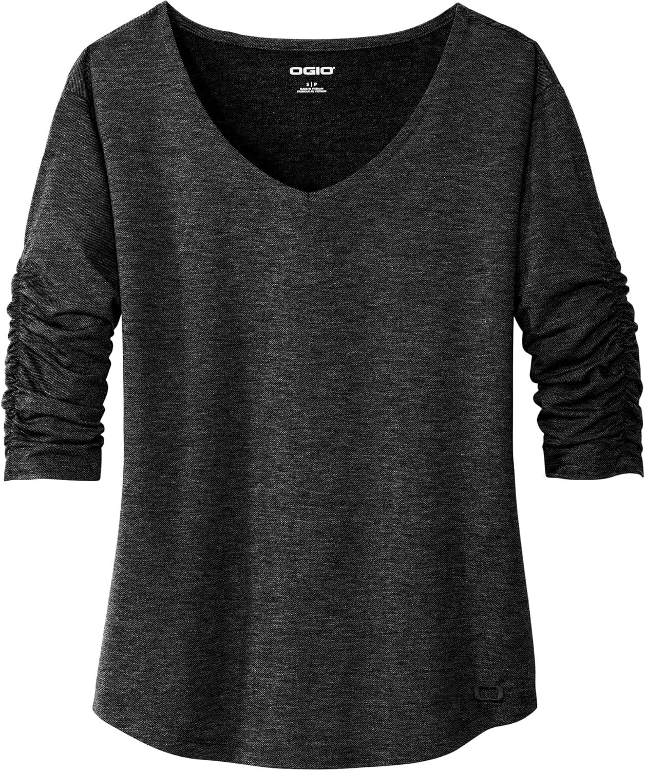 OGIO Women's Evolution V-Neck | Moisture Wicking Shirt for Women, Loose Fitting Top with 3/4 Sleeves