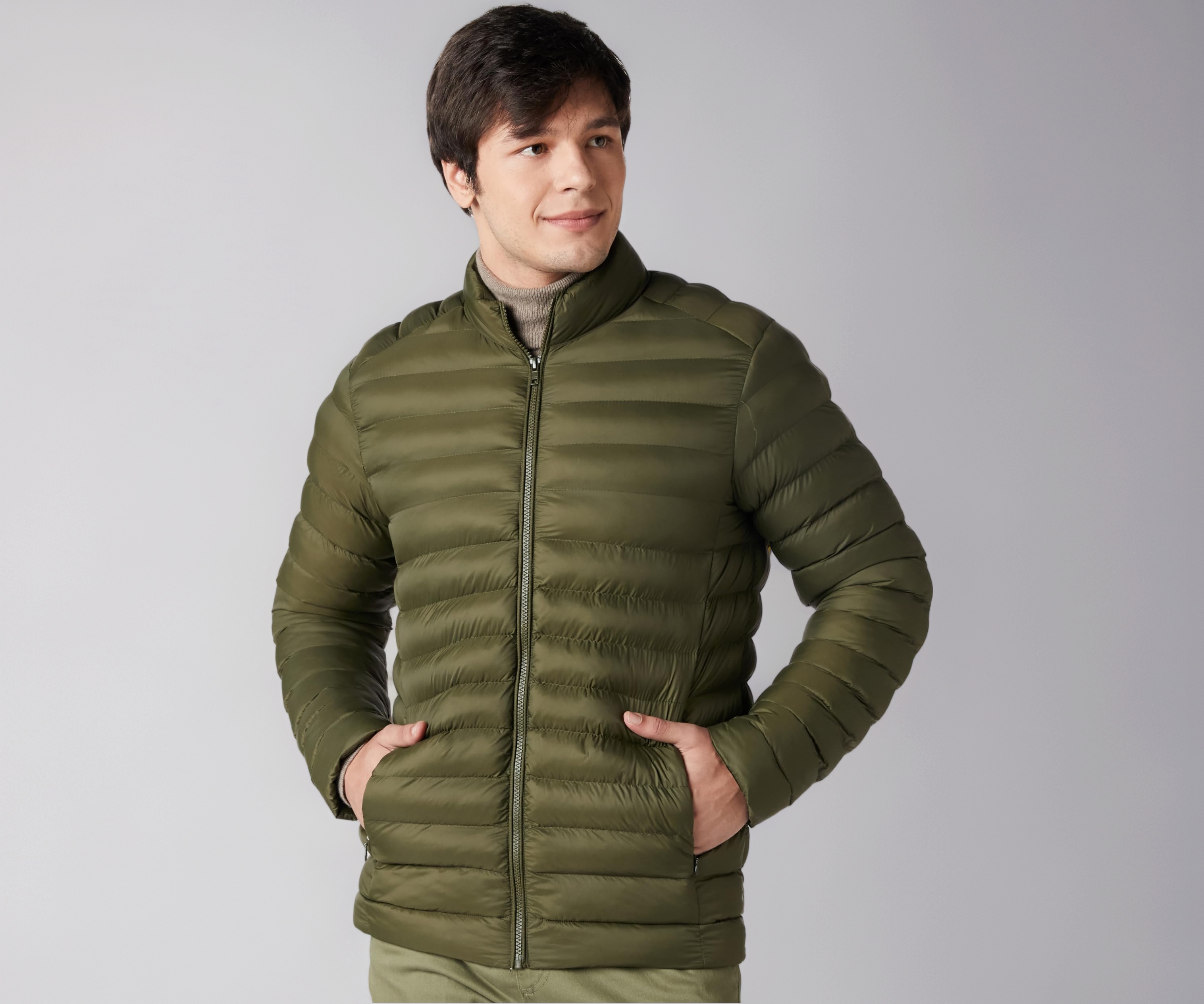 Amazon Brand - Symbol Mens Nylon Quilted Puffer Jacket