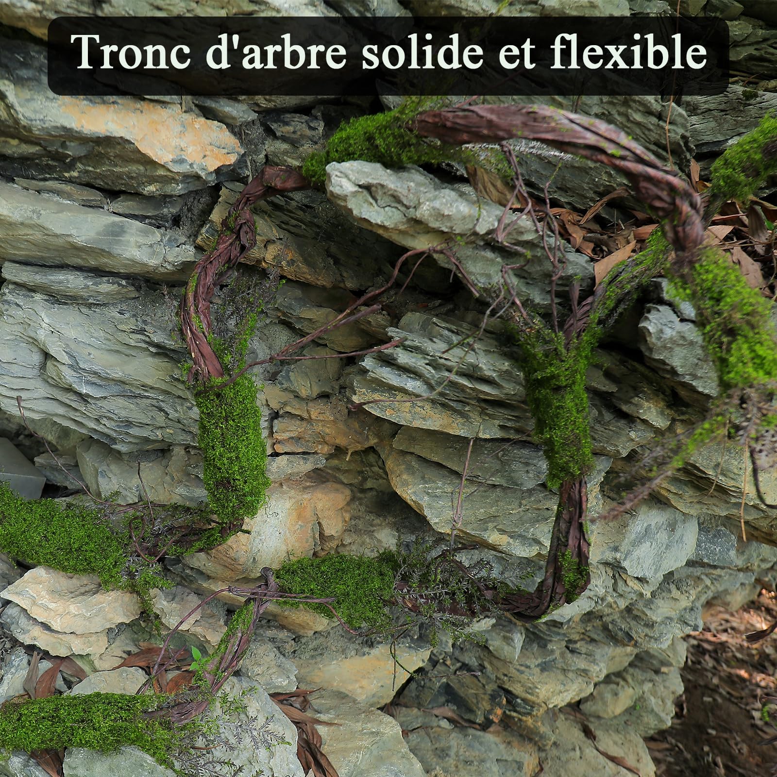 Grande Guirlande Artificielle Flexible en Mousse Branches Vignes 2 m Décoration Murale Halloween Arche Mariage