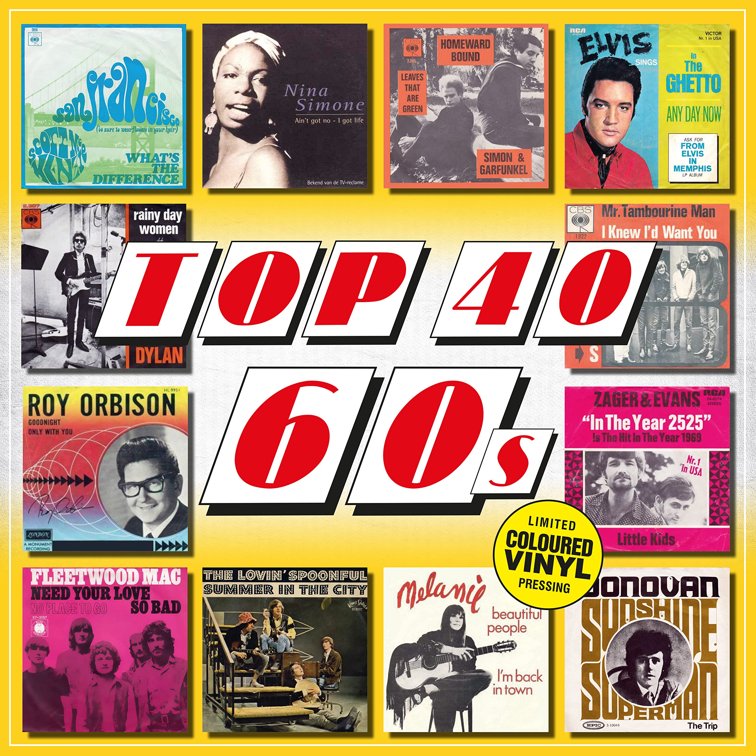 TOP 40 - 60S (coloured) [VINYL]