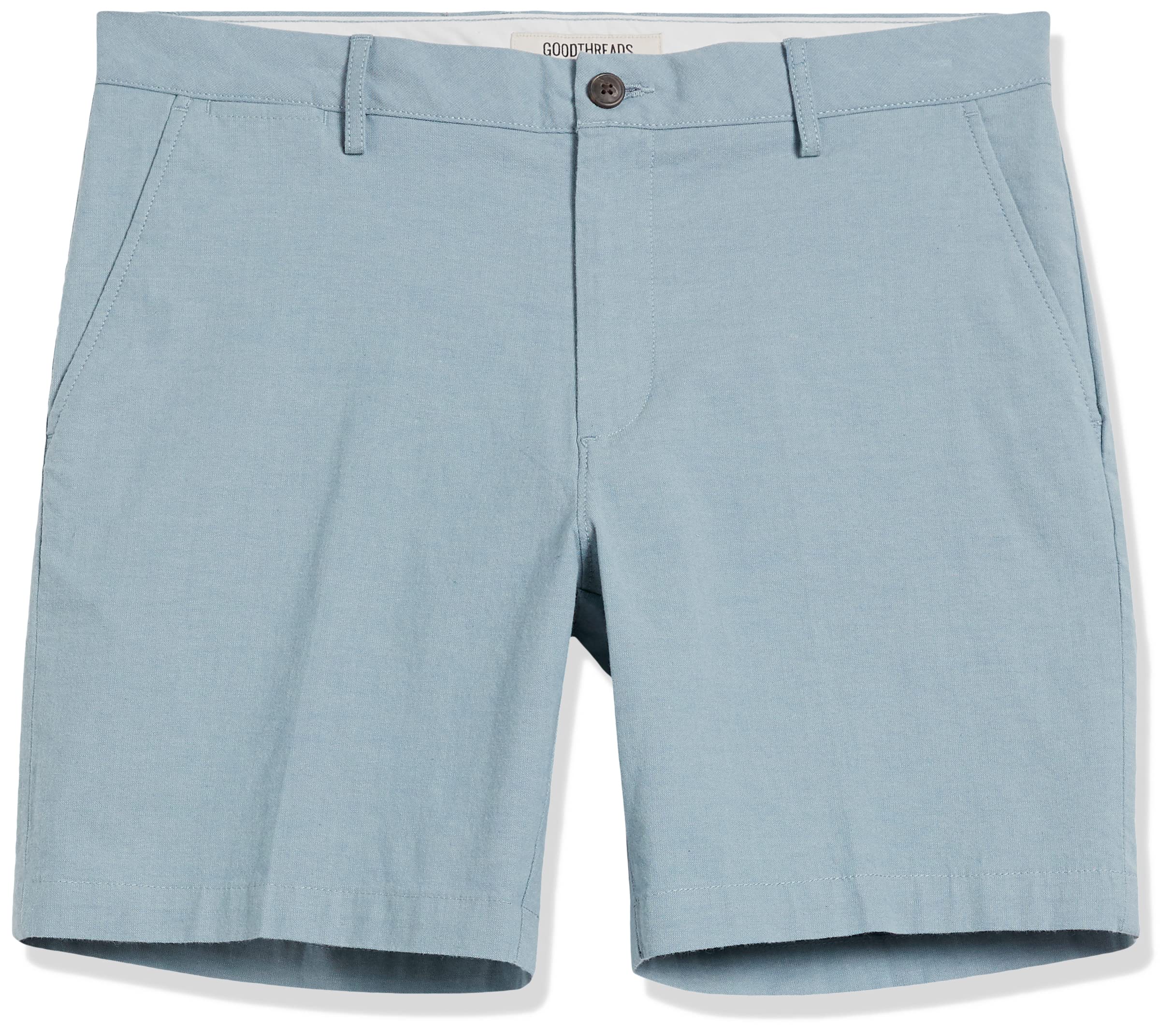 Amazon Essentials Herren Leichte und bequeme Slim-Fit-Oxford-Stretchshorts, 18cm
