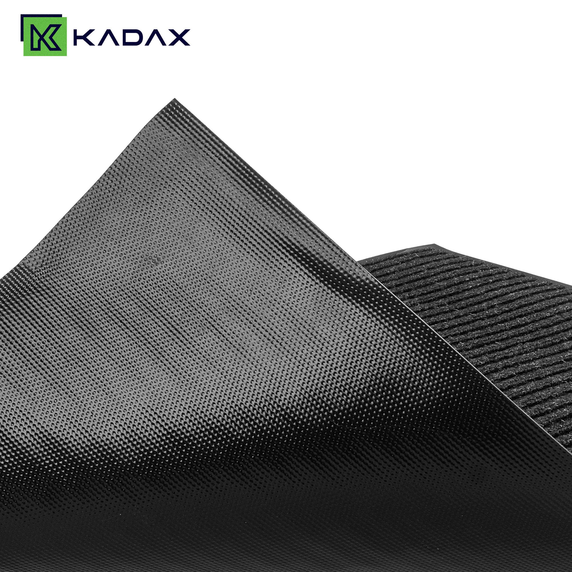 KADAX Zerbino antiscivolo per interni ed esterni, zerbino per porte di casa e ingressi (antracite, 90 x 150 cm)