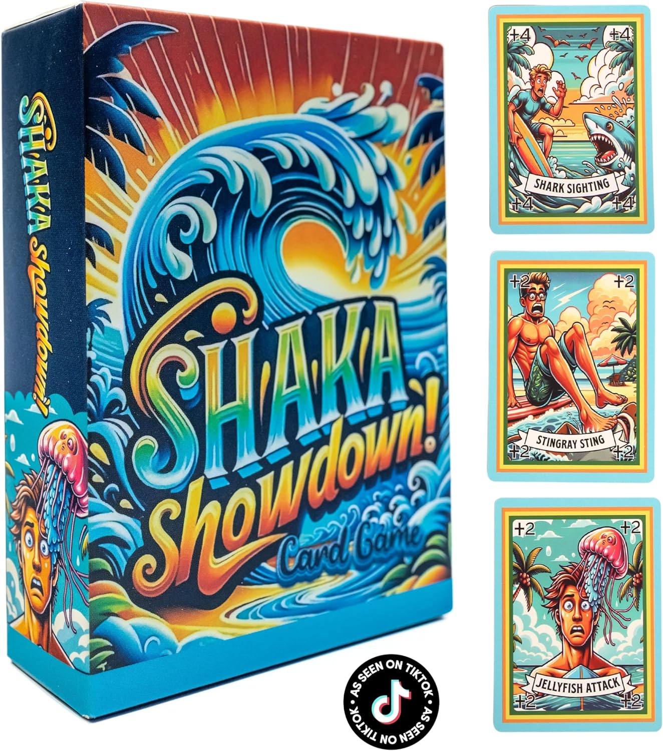 Card Game for Teens 6+ | Surf-Themed Travel Games, Board Game | Ideal for Babysitting Games, Cards to Send to Kids at Camp, Road Trip, Camping Trip & Family Game Nights, Table Top Game