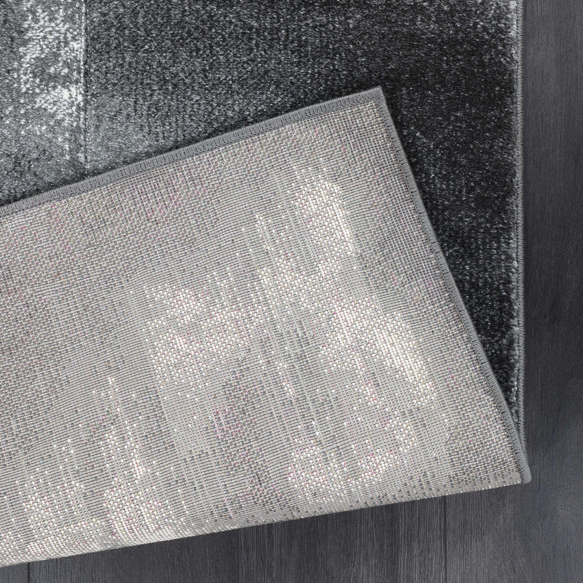 Carpetsale24 Alfombra Salon de Pelo Corto 160x230 cm Gris-2 - Alfombras de Habitacion diseño a Cuadros Sala de Extrasuave - Moderna Alfombra Dormitorio, Alfombra Cocina, Tapete Sala