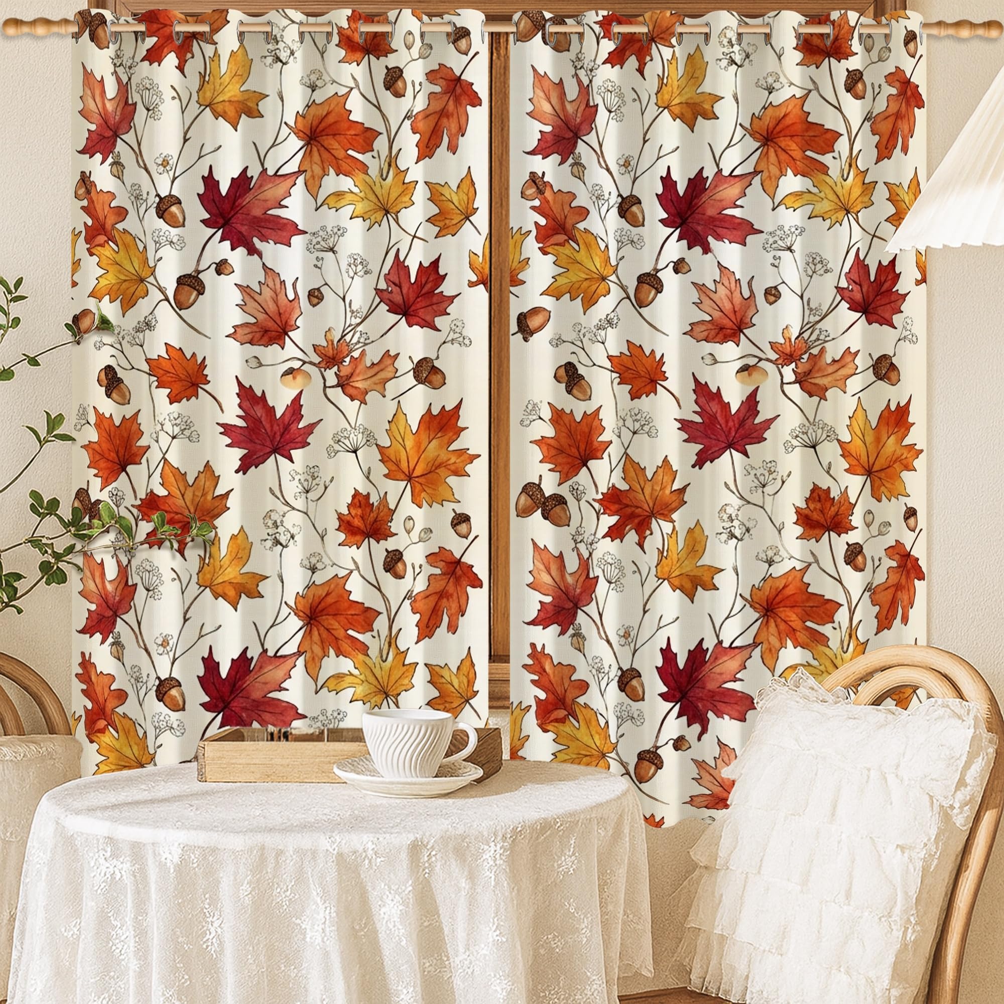Rideaux occultants en tissu sans plis haut de gamme style rustique chic