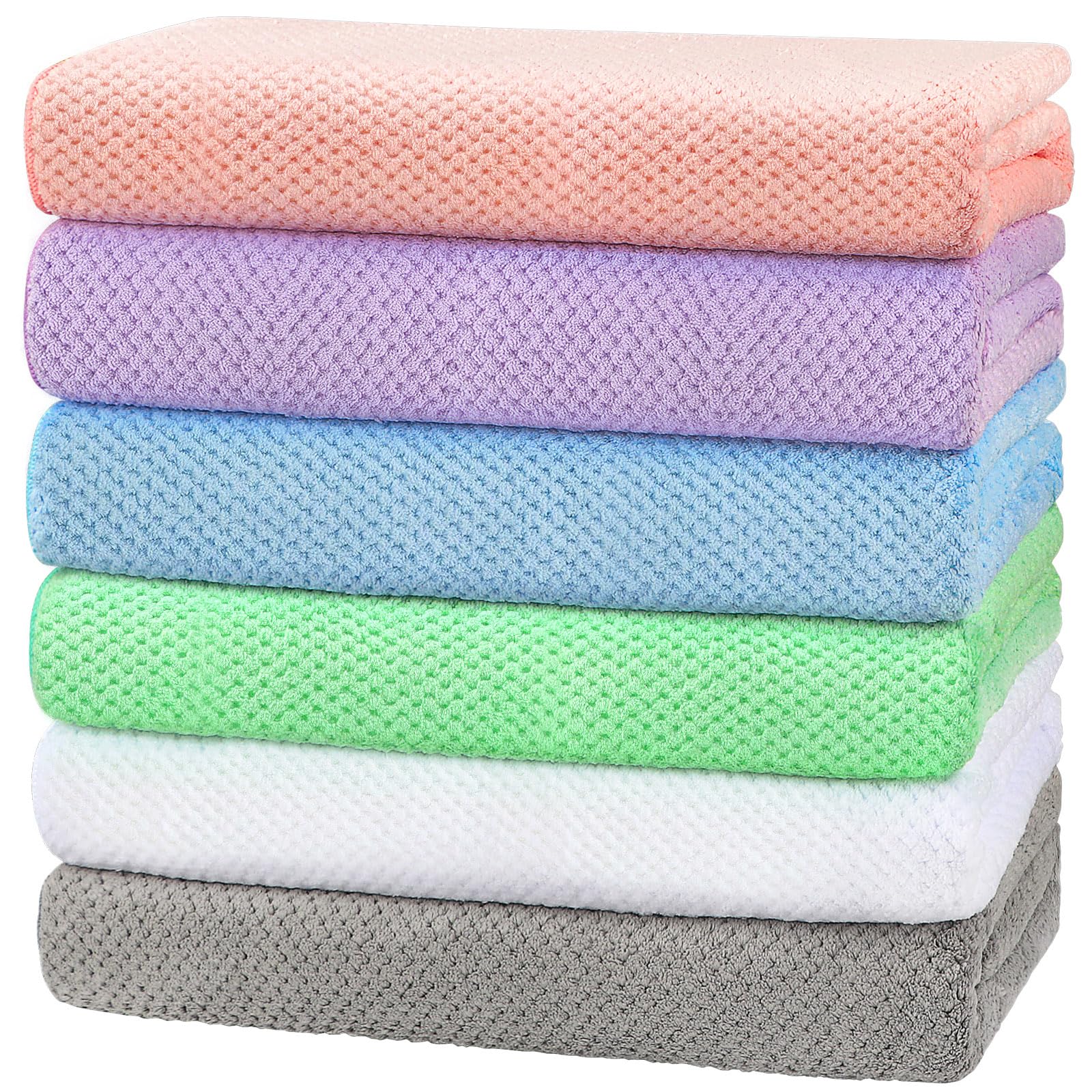 Homexcel Bath Towel Pack 30 X 60 Inch Microfiber Desertcart