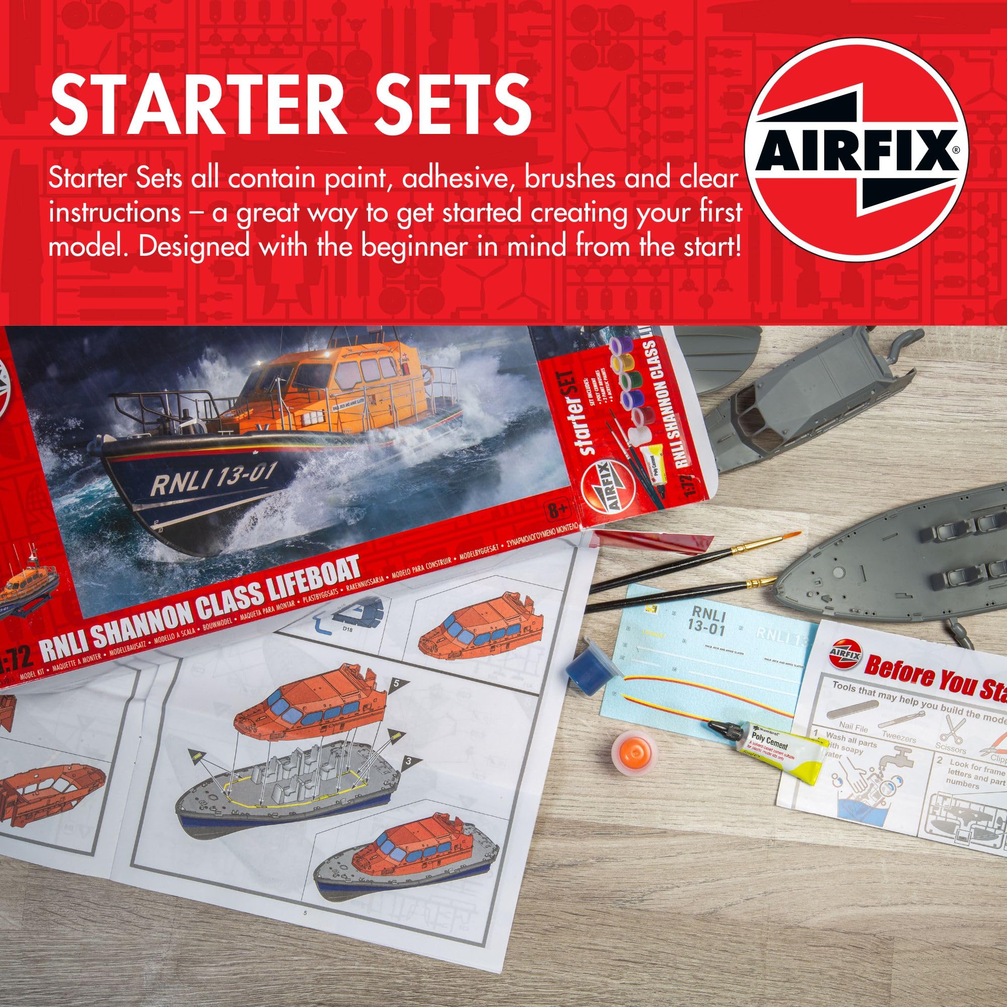 Amazon.co.jp: Airfix A55015 スターターセット - RNLI シャノンクラス