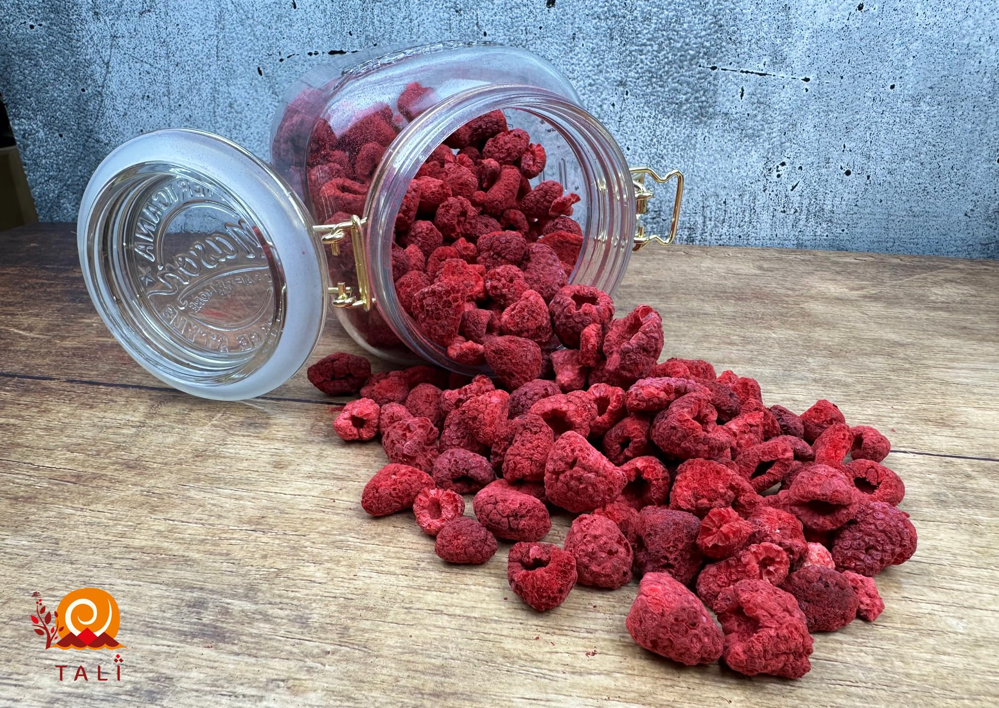 TALI Himbeeren gefriergetrocknet 500 g | bruchgeschützt im Umkarton