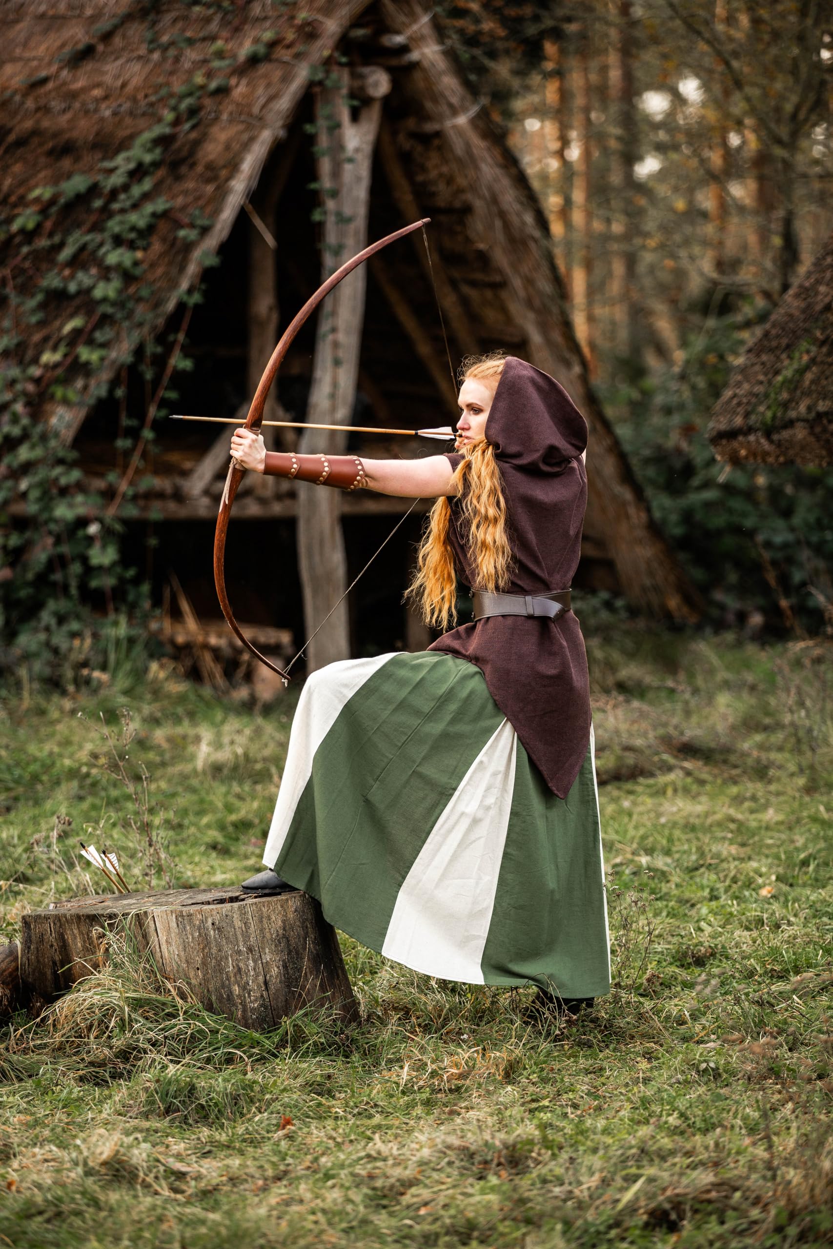 Leonardo Carbone® Waldläufer Tunika Aldon Unisex - Mittelalter Kleidung Herren & Damen, Mittelalter Hemd, Freizeithemden Kurzarm, Karneval Kostüm, LARP Kleidung - 100% Baumwolle