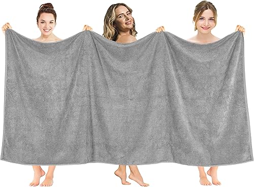 Miniatura 203 de American Soft Linen - Juego de 4 toallas de baño, 100% de algodón turco de 27 x 54 pulgadas, toallas de baño extragrandes, toallas para ducha