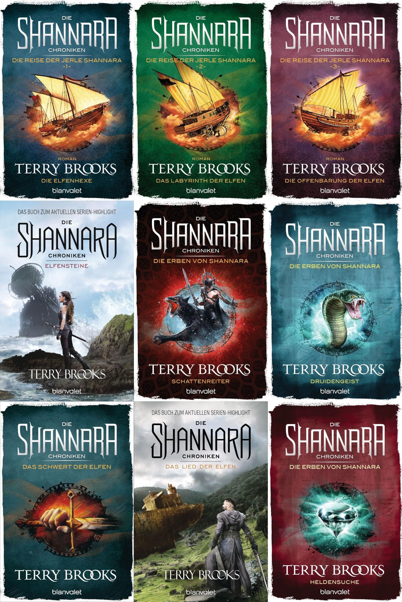 Konvolt Shannara Bände; Terry Brooks (1978 ff)