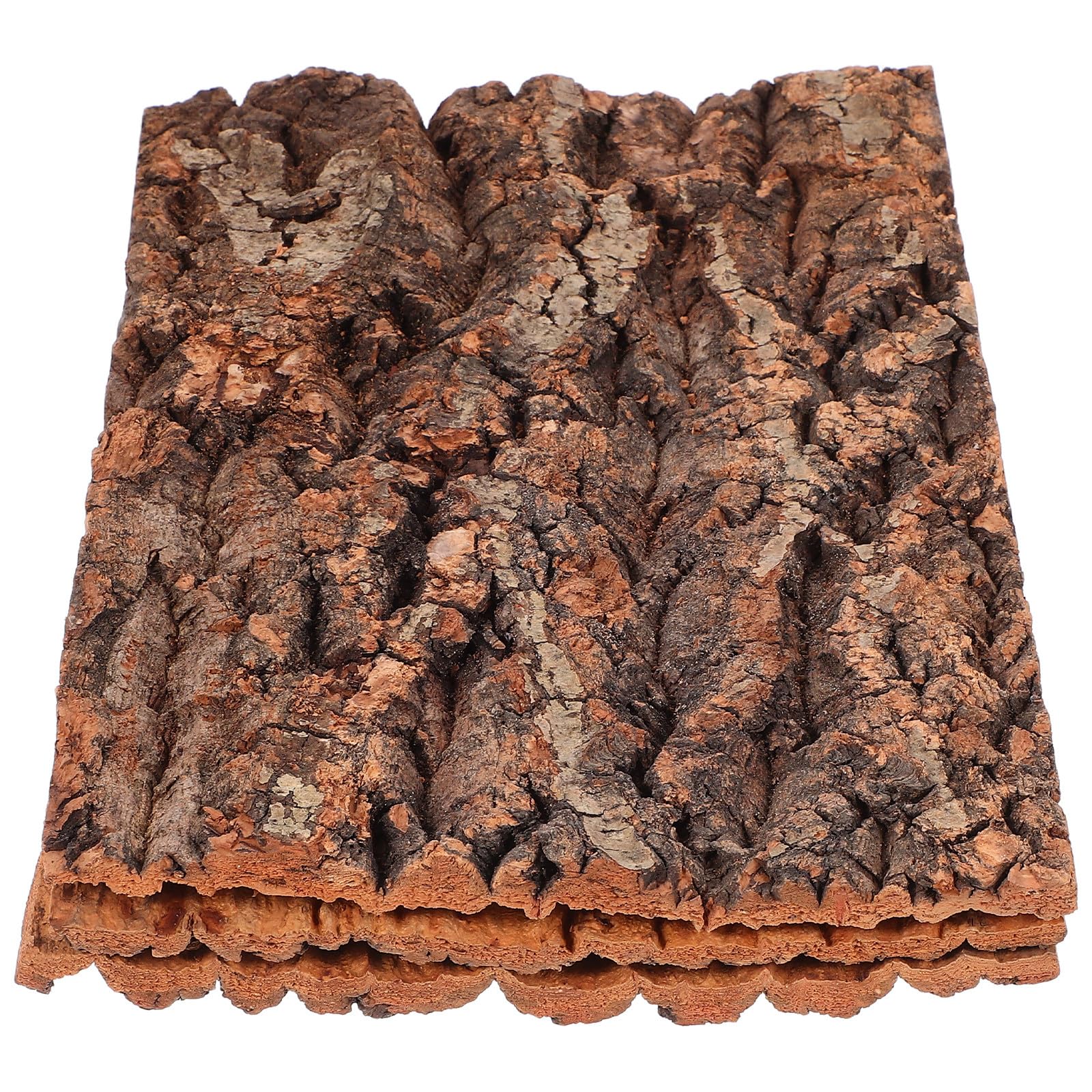 Gatuida Corteza de Árbol Decorativa para Terrarios 3 Piezas Plataforma de Escalada Efecto Natural Adecuado para Lagartos y Tortugas Pequeñas