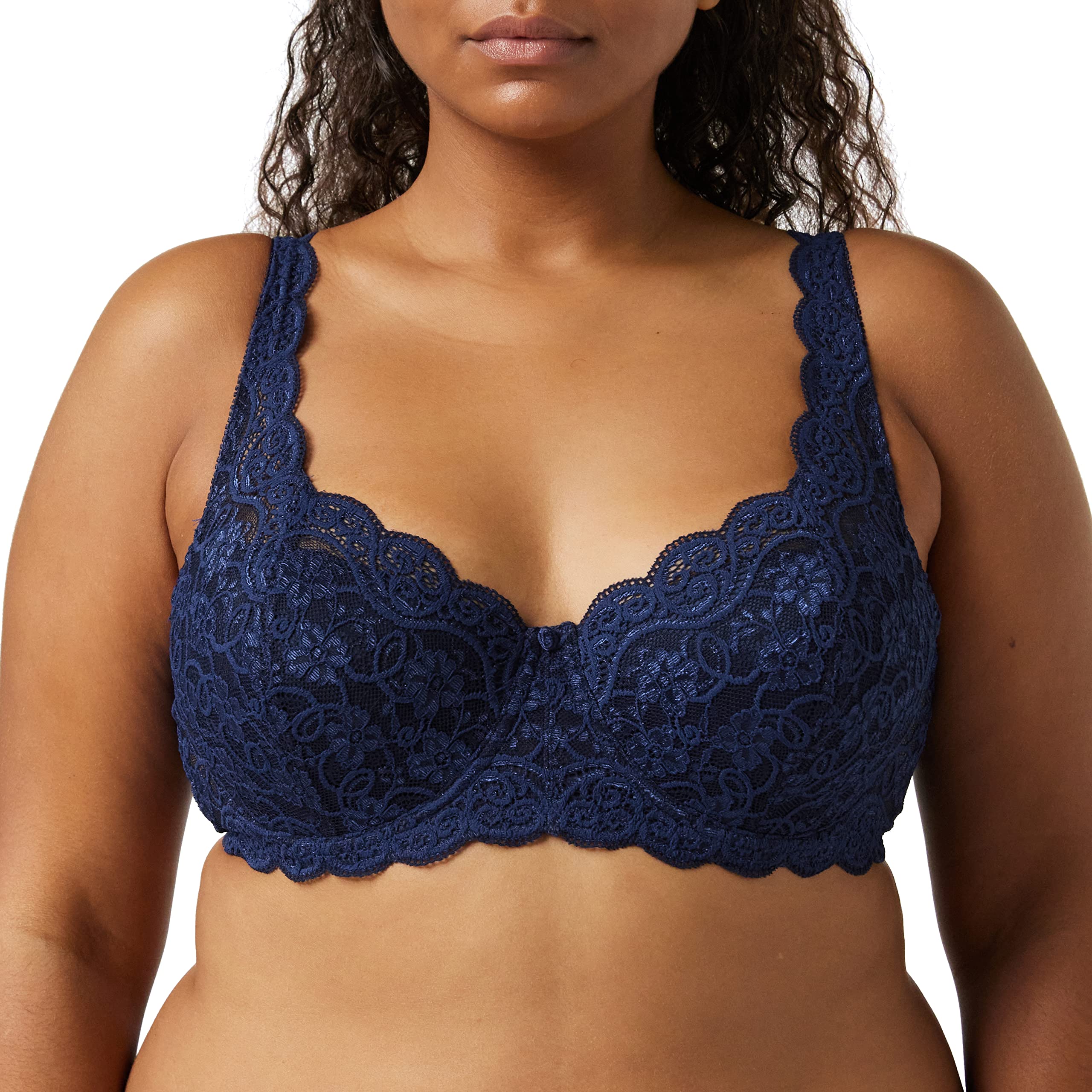 Triumph Women's  Navy Amourette Balconette Bra in Size 38DD, BrandAlley