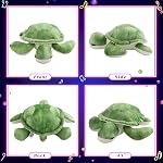 Glow Guards 14'' Light up Musical Sea Turtle Stuffed Animal Ocean Life Soft Plush Toy Pillow with Lullabies LED Night Lights Singing Children's Day Birthday Gifts for Toddler Kids