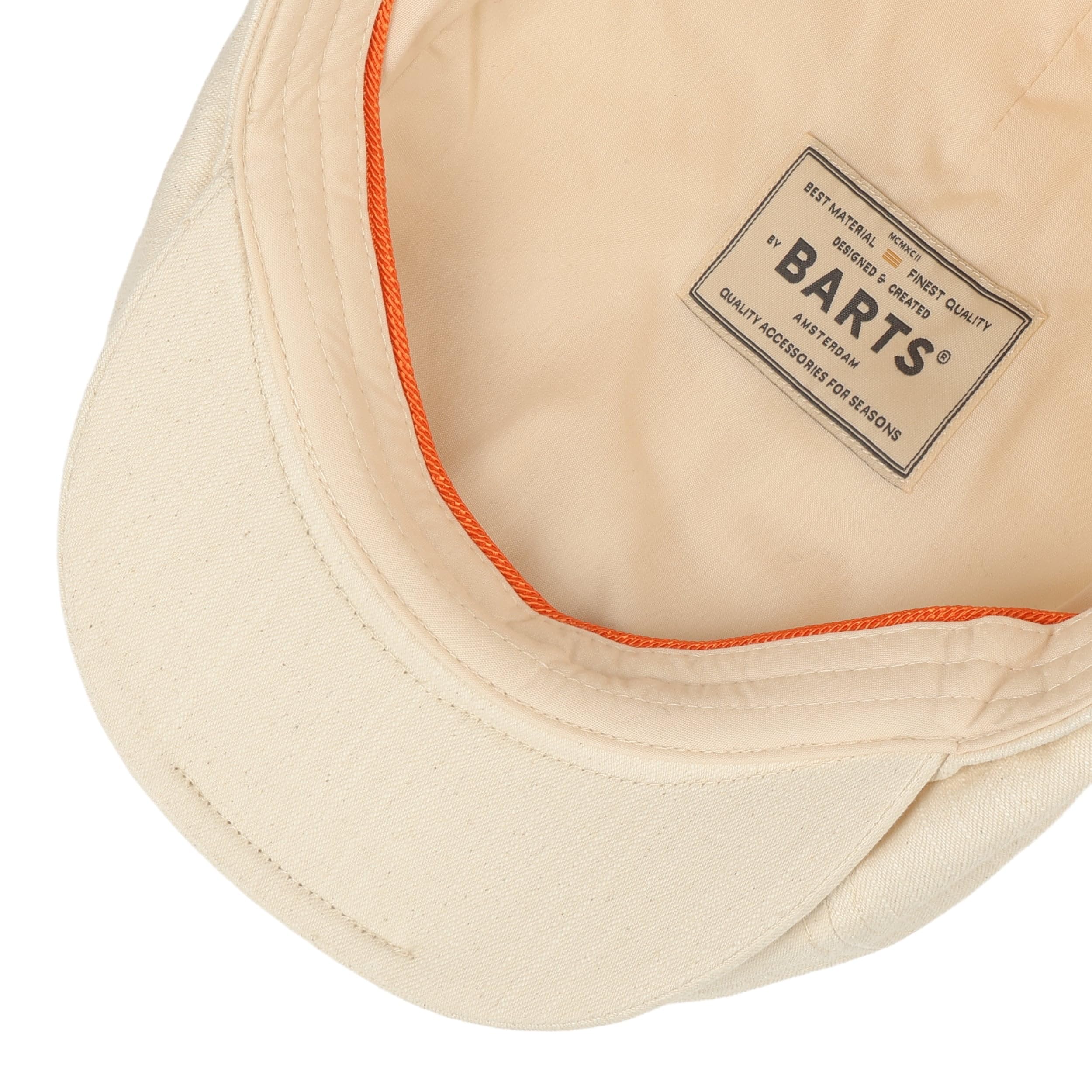 Barts Melange Jamaica Flatcap Schirmmütze Schiebermütze Leinencap Baumwollcap Herren - mit Schirm, Futter, Futter Sommer Frühling-Sommer
