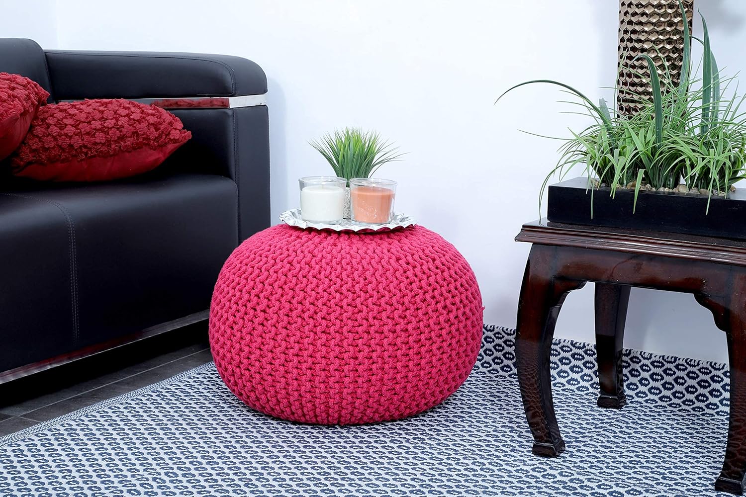 Round Pouf Ottoman