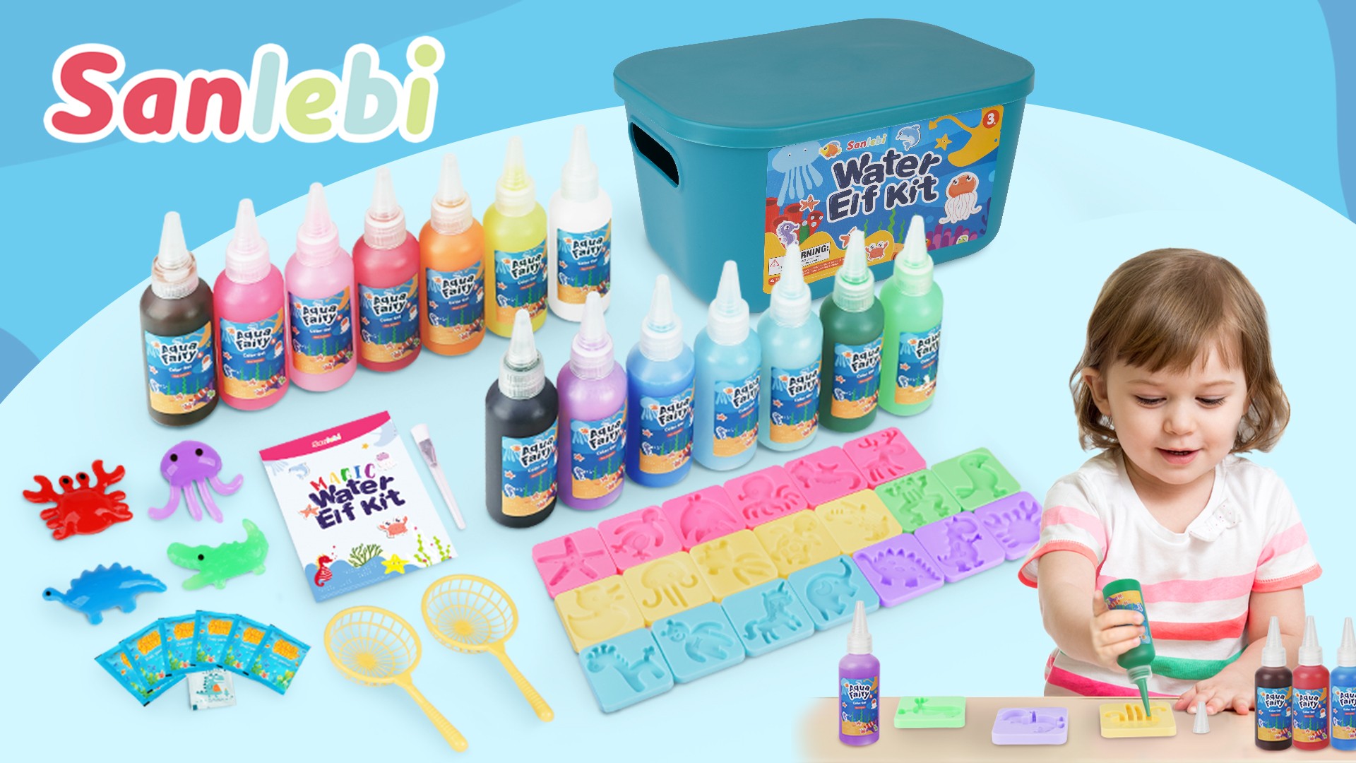 Sanlebi Aqua Fairy Zestaw żelów wodnych do zabawek DIY Water