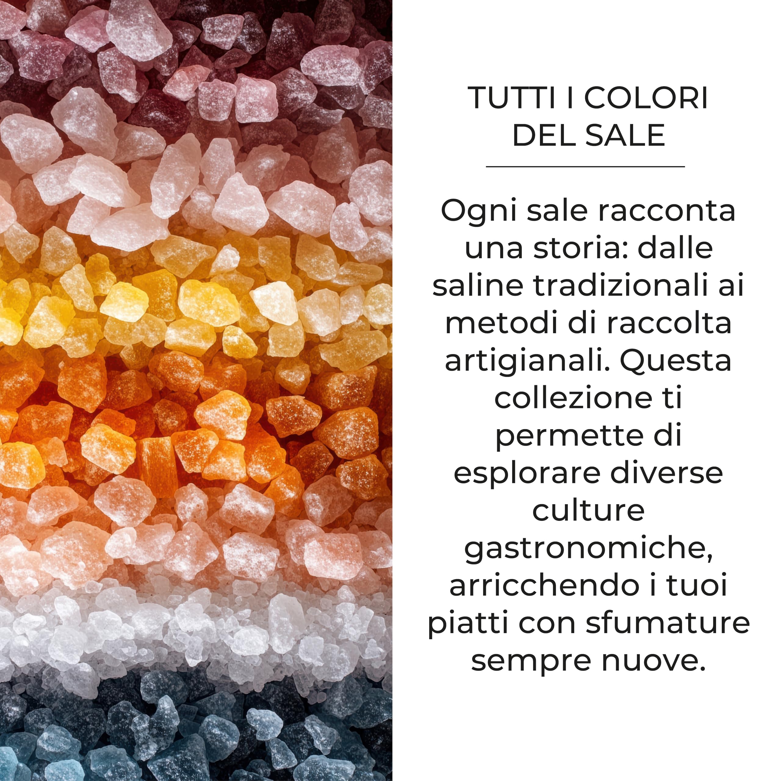 Set 6 Sali Gourmet Bembo – Selezione di Sali Pregiati dal Mondo – Idea Regalo Elegante per Cucina Raffinata