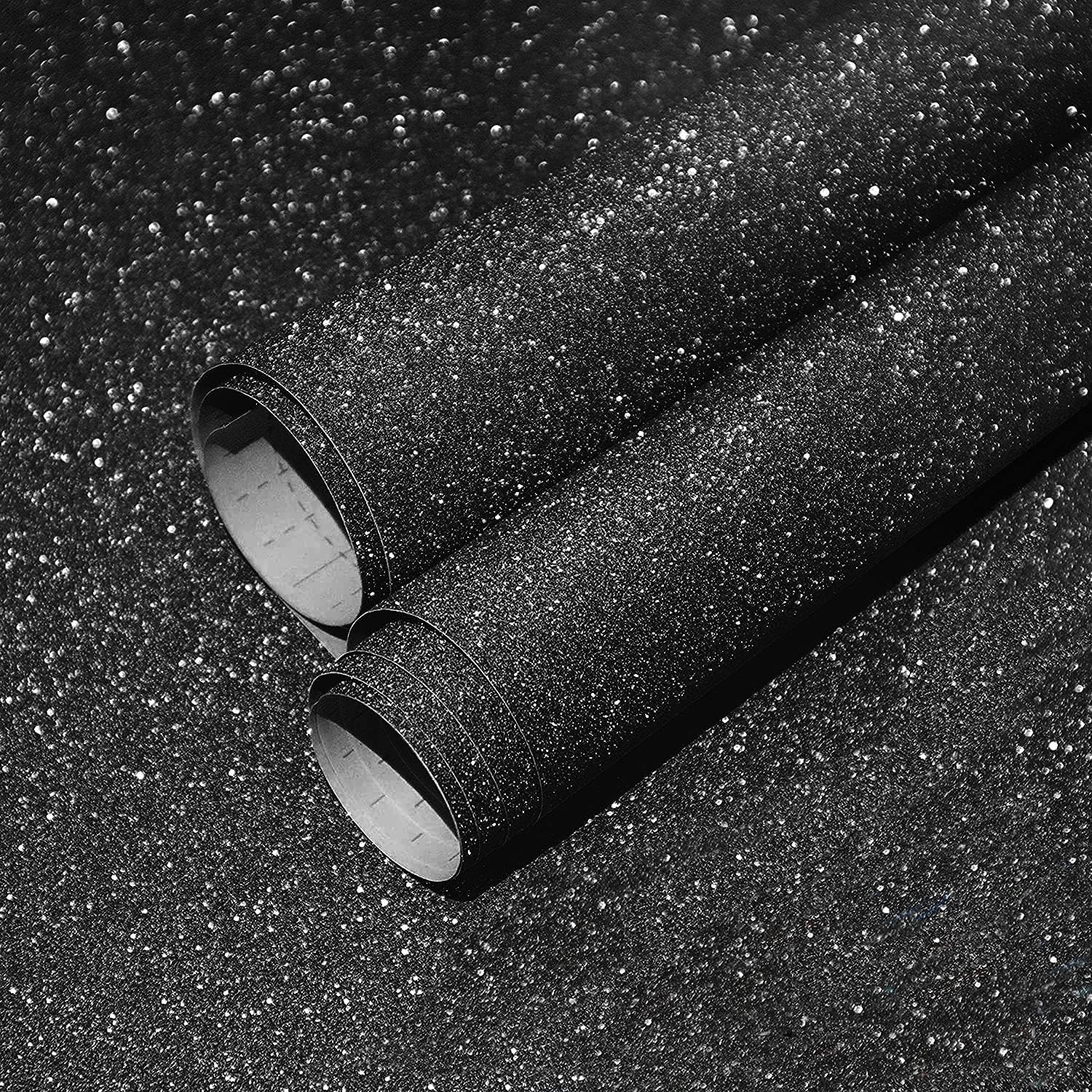 CGELETS Glitter Wallpaper, Peel and Stick Glitter Contact