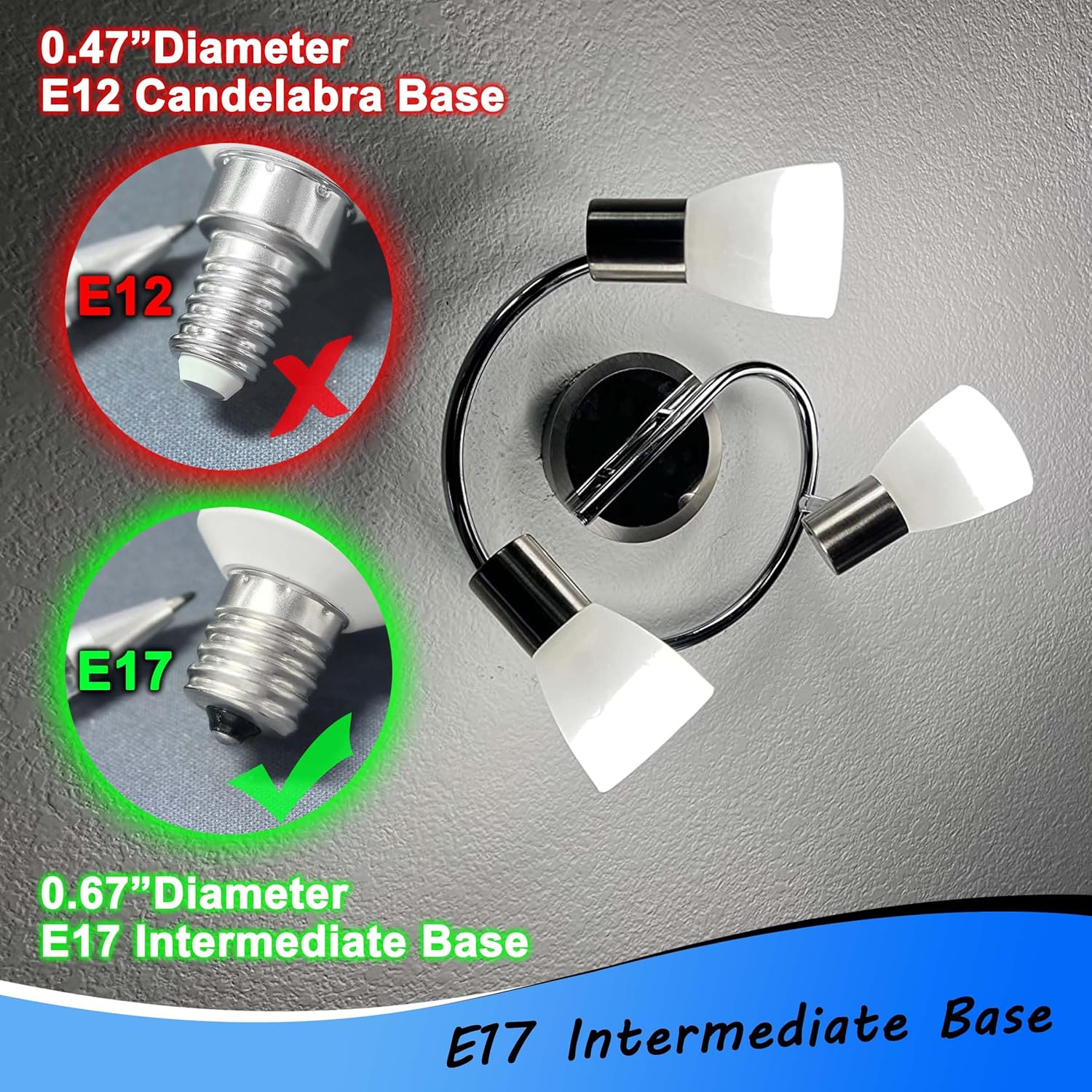 Heifymi E17 Intermediate Base Ceiling Fan Bulb 6 Watts 600lm Daylight White 5000K AC120V 60 Watt Equivalent A15 G45 Globe Shape for Chandeliers Pendant Closet Cabinet Desk Lamp, Non-Dimmable, 4 Pack