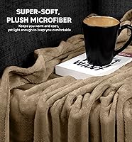 Vista 241 de Utopia Bedding - Manta de vellón de lujo, mullida, antiestática; manta de suave microfibra de 8.8 oz/yd² (300 g/m²) para sofá y cama; tamaño Gris