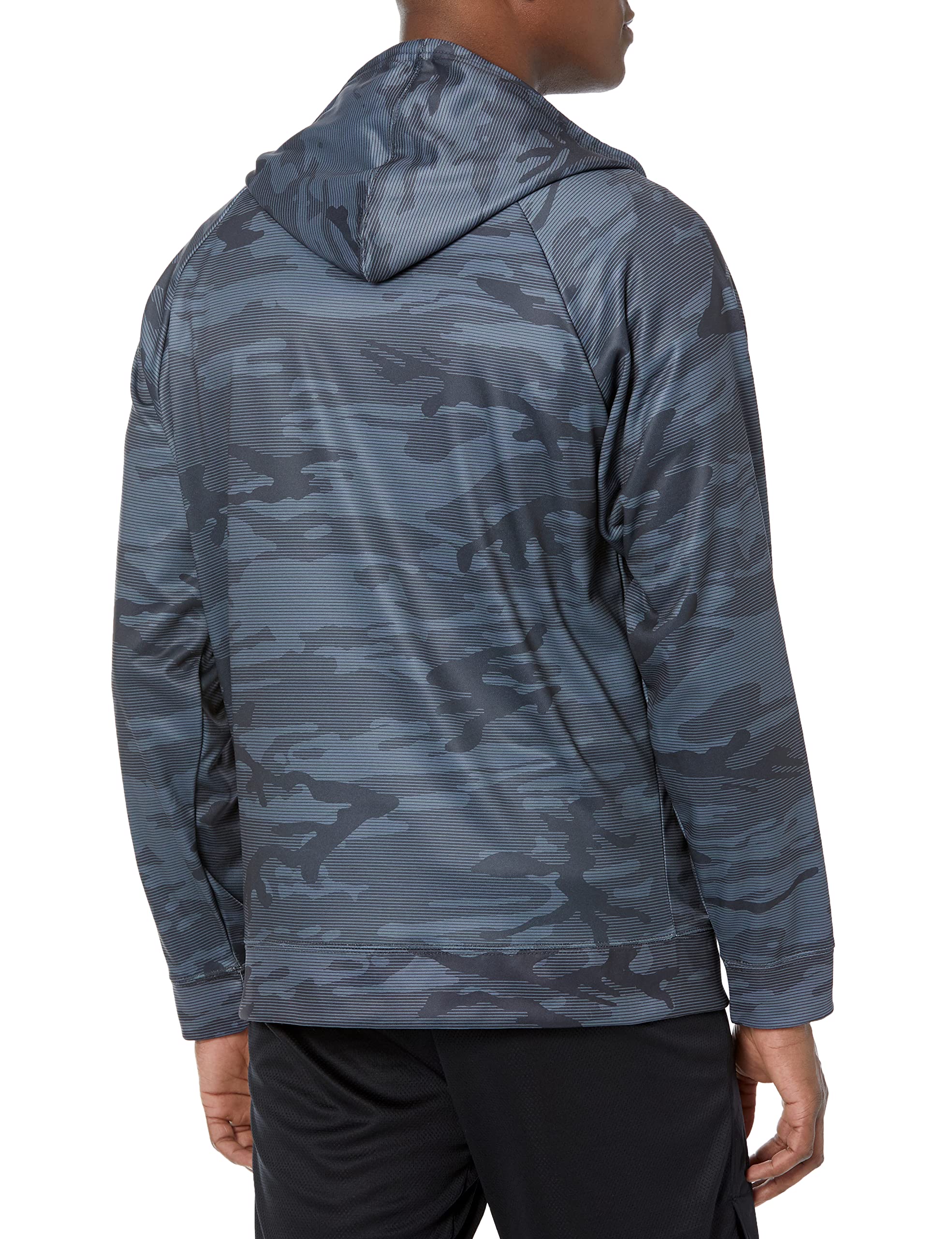 Zubaz NFL Men's Allover Tonal Camo Lines Full Zip Hoodie, Detroit Lions, X-Large