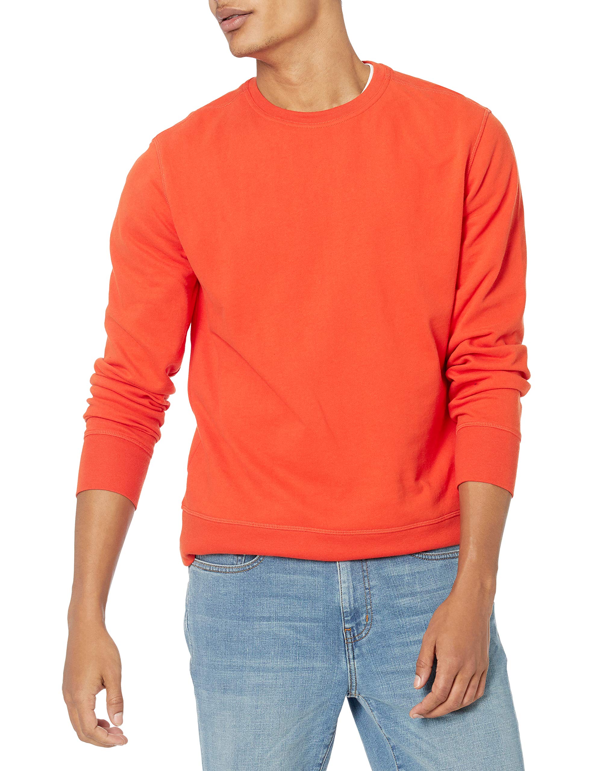 Photo 1 of Amazon Essentials Men's Long-Sleeve Lightweight French Terry Crewneck Sweatshirt XX-Large Red