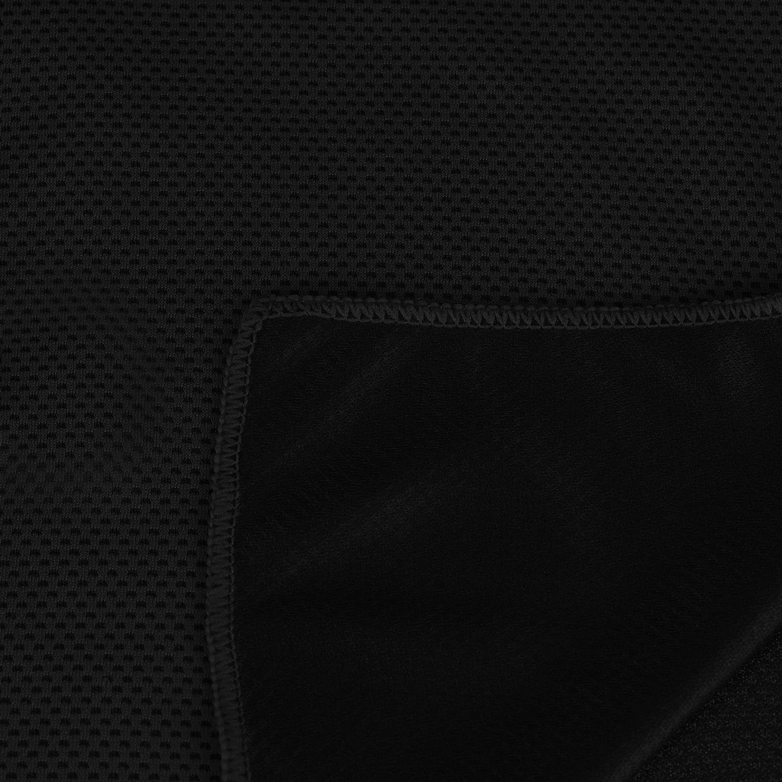 Relaxdays Serviette rafraichissante, Jeu de 20, Micro Fibres, pour Le Cou, Sport, 90x 30 cm, Noir