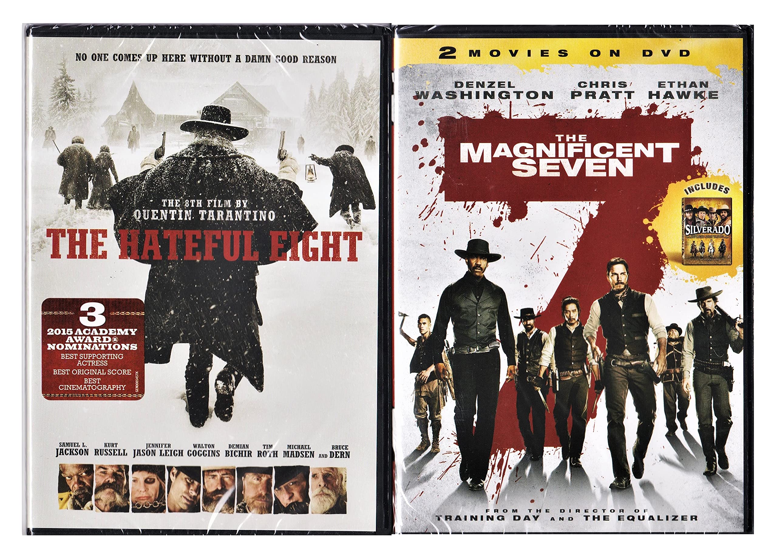 Westerns The Hateful eight DVD & The Magnificent Seven Double Feature Set