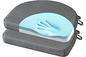 Ultra-Comfy Memory Foam Dining Chair Cushions with Secure Ties