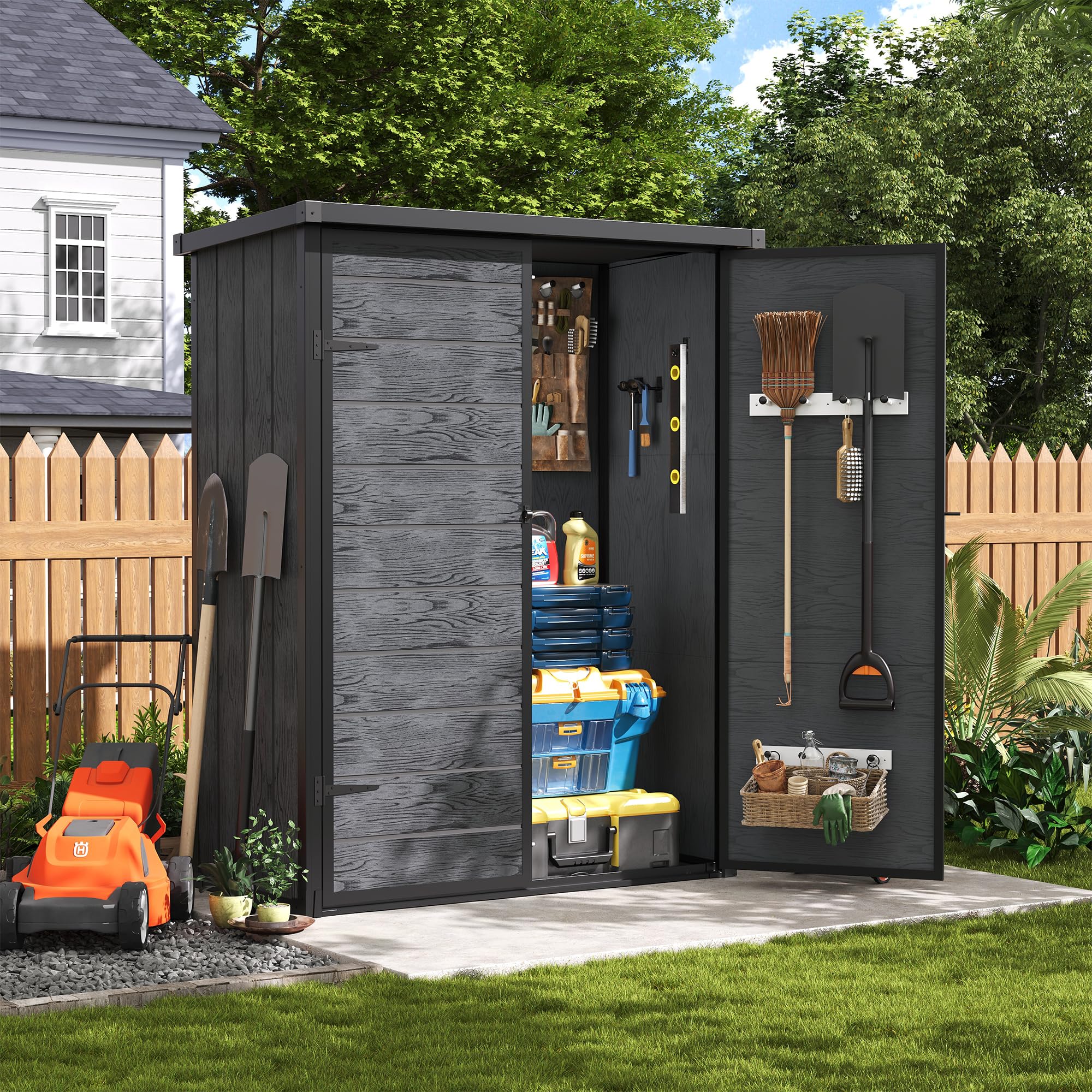 Amopatio 47 Cu Ft Vertical Storage Shed