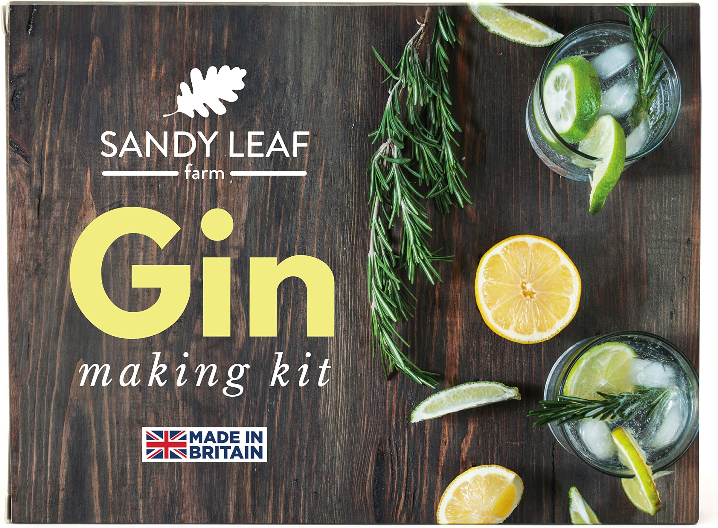 Sandy Leaf Farm Gin Making Kit - Make Your Own Gin Kit for Adults - Valentine...