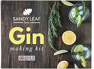 Sandy Leaf Farms Gin Making Kit - Make Your Own Gin Kit for Adults - Gin Gifts for Men and Women