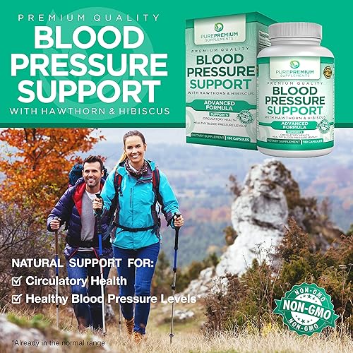 Miniatura 9 de PurePremium Suplementos para la presión arterial con espino, hibisco y ajo con extracto de arándano, suplemento de apoyo renal - Apoyo completo para