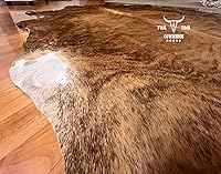 Vista 6 de Alfombra de piel de vaca 6x6 Brindle Medium Piel Natural