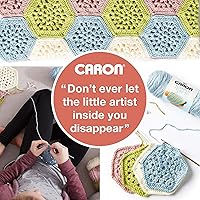 Vista 7 de Caron Hilo blanco de una libra, paquete de 2 unidades de 16 onzas, acrílico, 4 medianos (peinado), 812 yardas, tejido/ganchillo