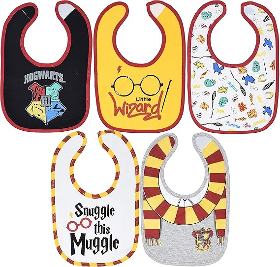 Amazon Co Jp ハリーポッター 新生児 乳児 男の子 女の子 5枚パック よだれかけ ベビー マタニティ