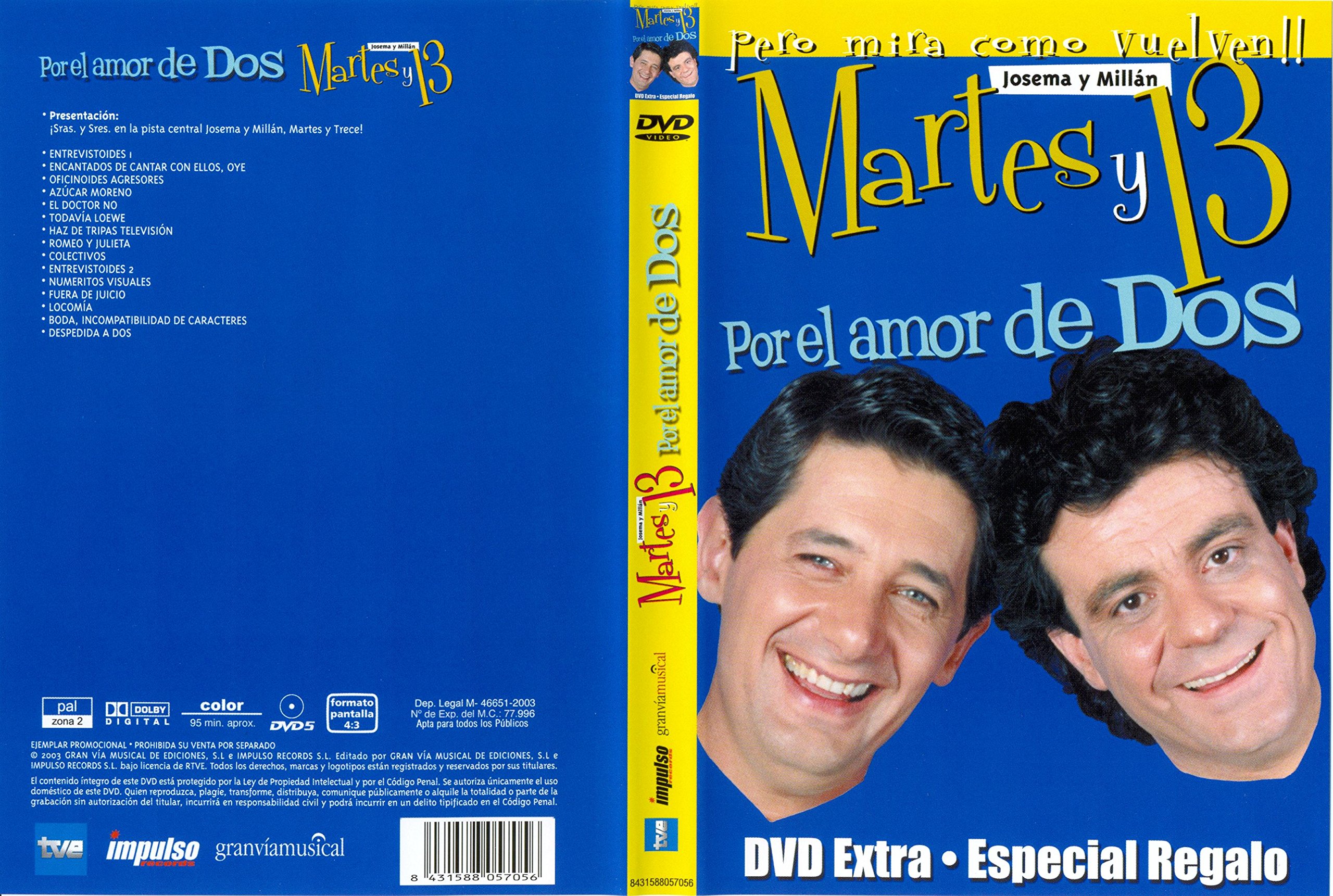 Martes y 13 por el Amor de Dos Dvd