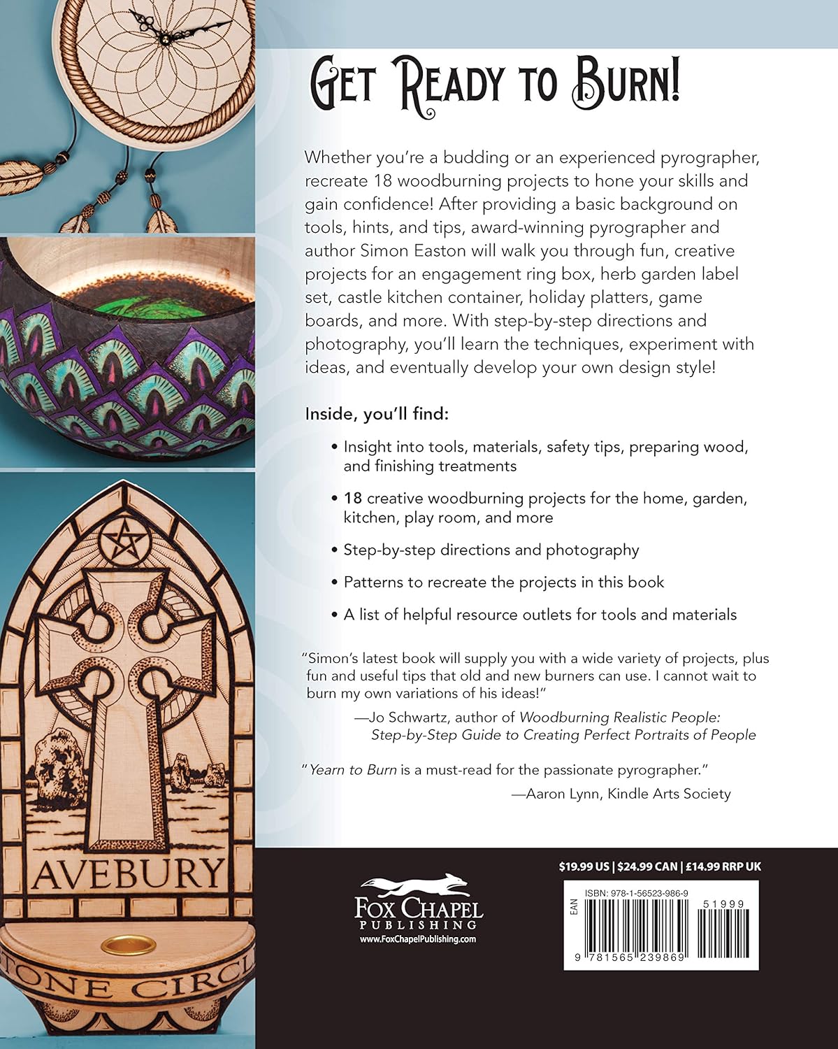 Yearn to Burn: A Pyrography Master Class: 18 Creative Woodburning Projects with Step-by-Step Instructions (Fox Chapel Publishing) Expert Guidance to Advance Your Skills; Sequel to Learn to Burn - Image 2
