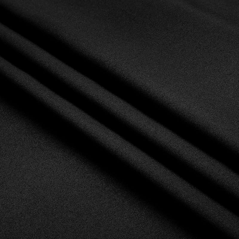 Home Direct Kerek Terítő 140 cm Fekete Textil Asztalterítő