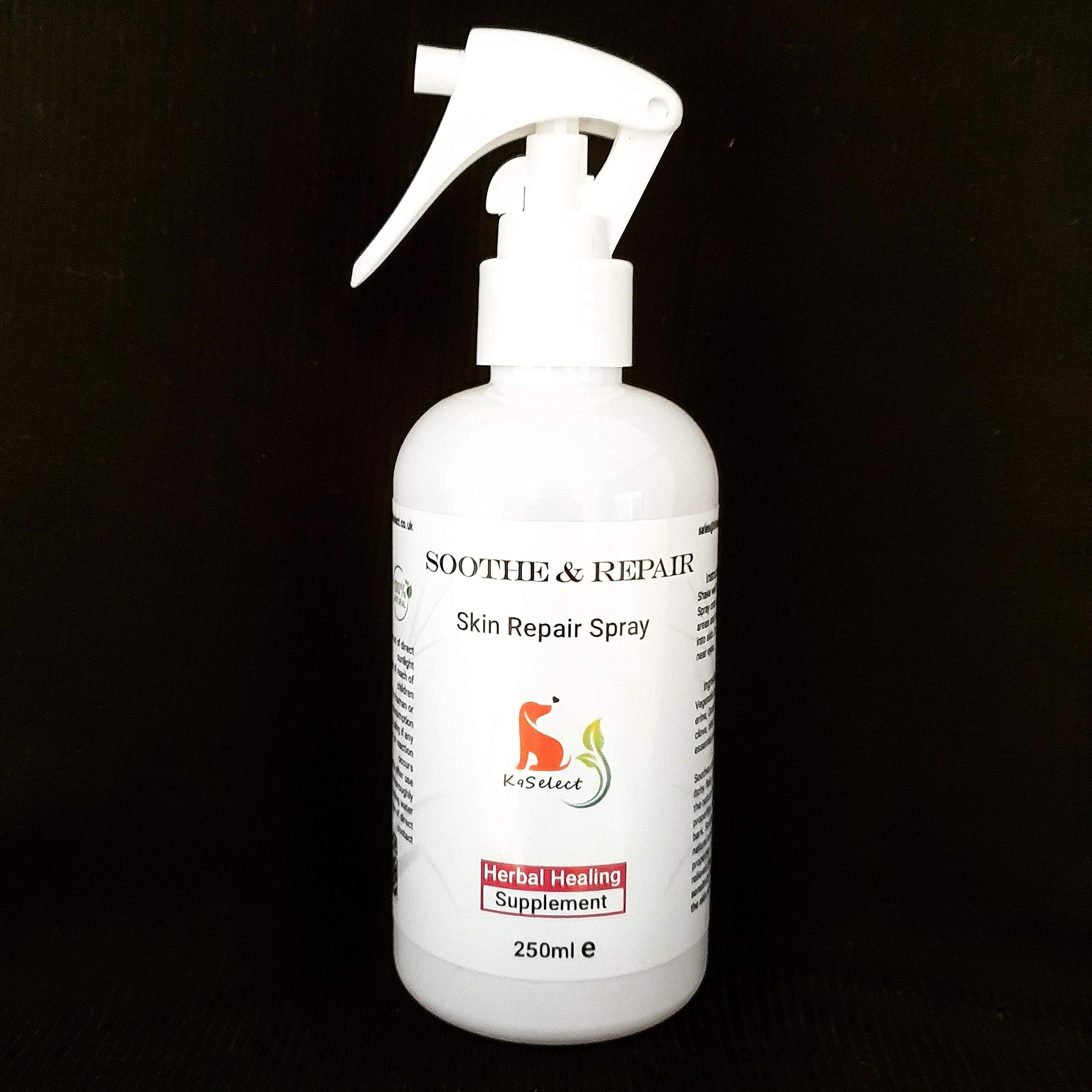 K9select Sooth and Repair anti itch scratch spray for dogs natural skin treatment New 250ml bottle!