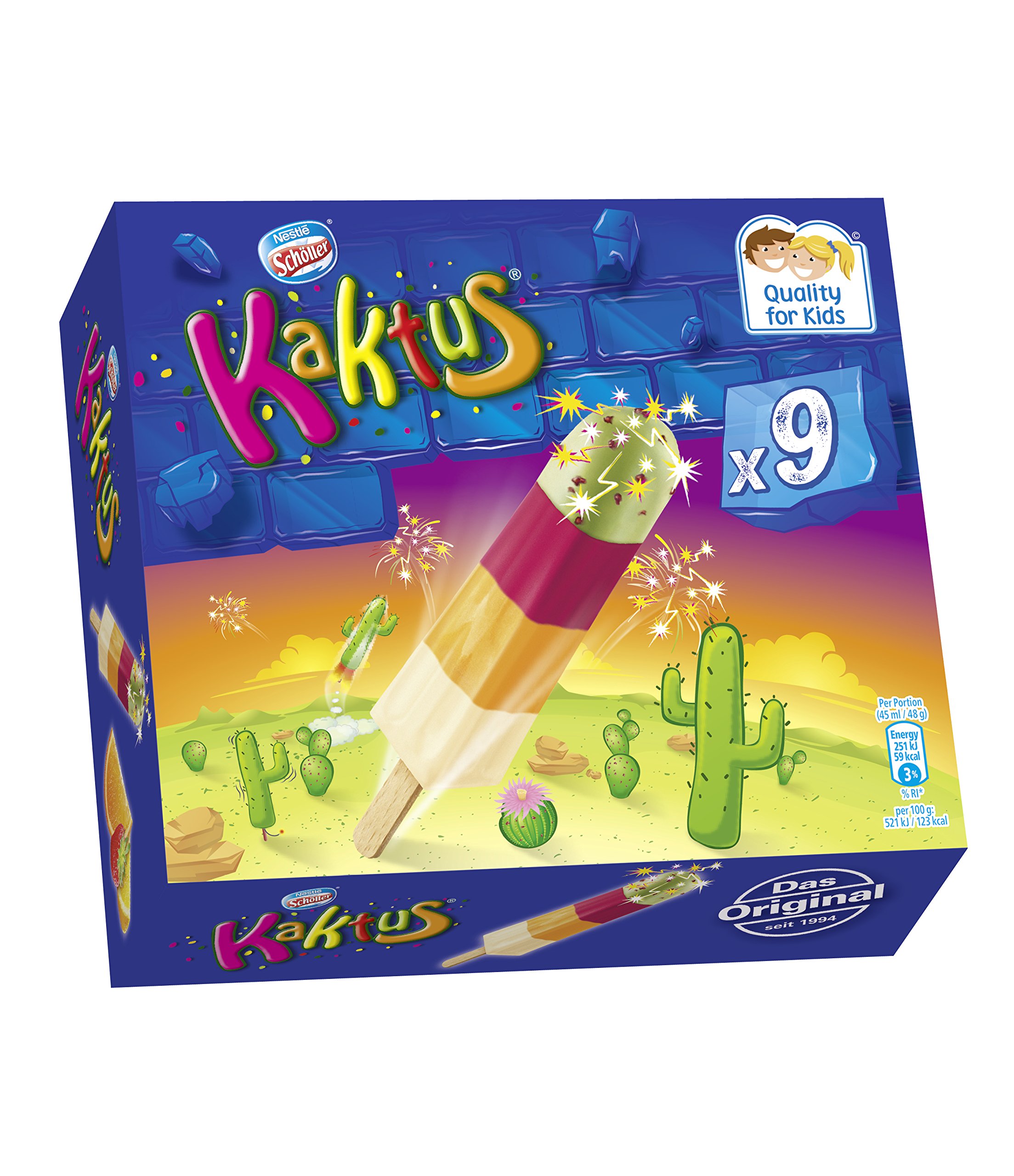 Nestl Schller Kaktus Fruchteis, 9 Stck, 405ml Eis