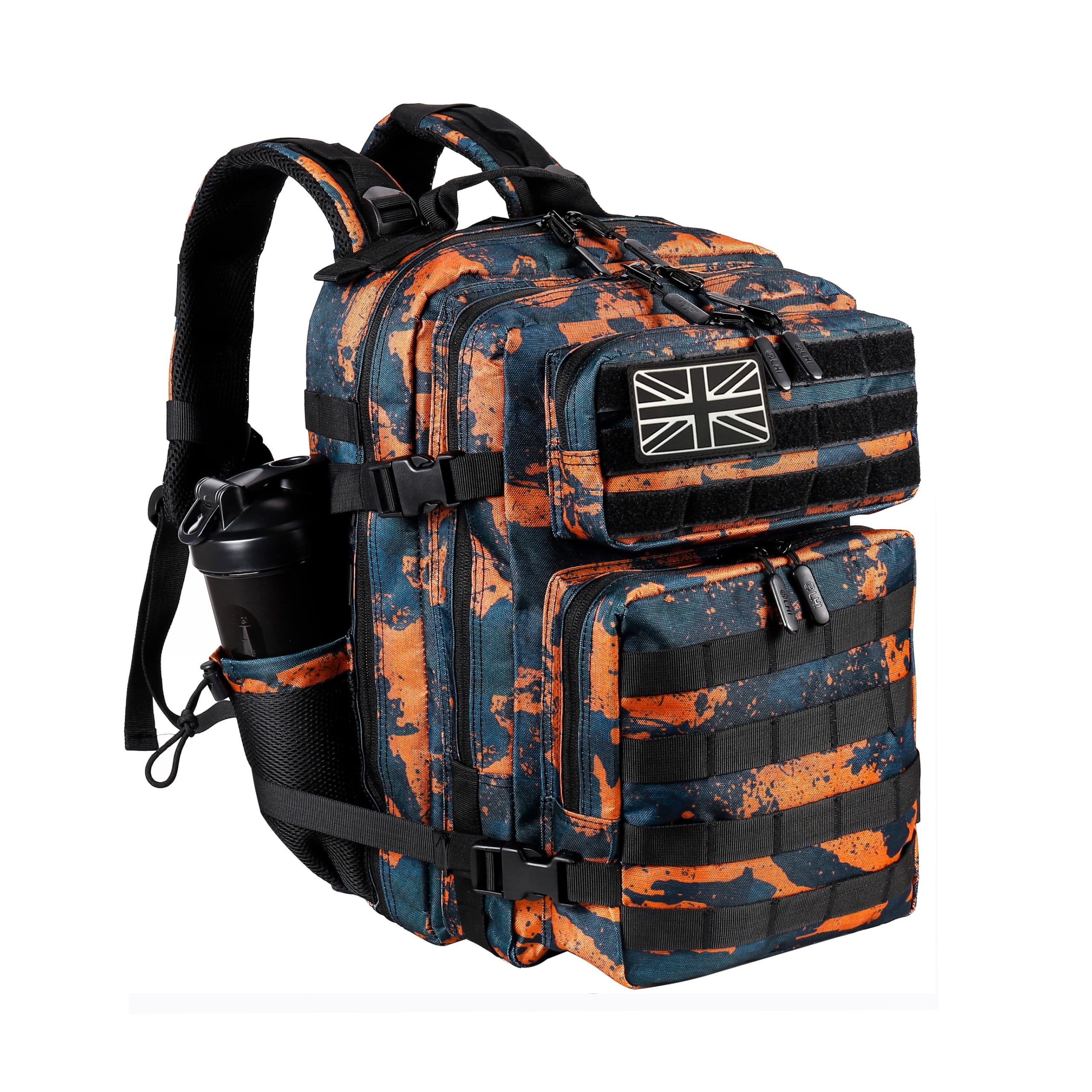 LHI Tactical Military Backpack for Men and Women 35L Army Assault Pack Bag Small Rucksack with Bottle Holder - Mars camo โ image 1